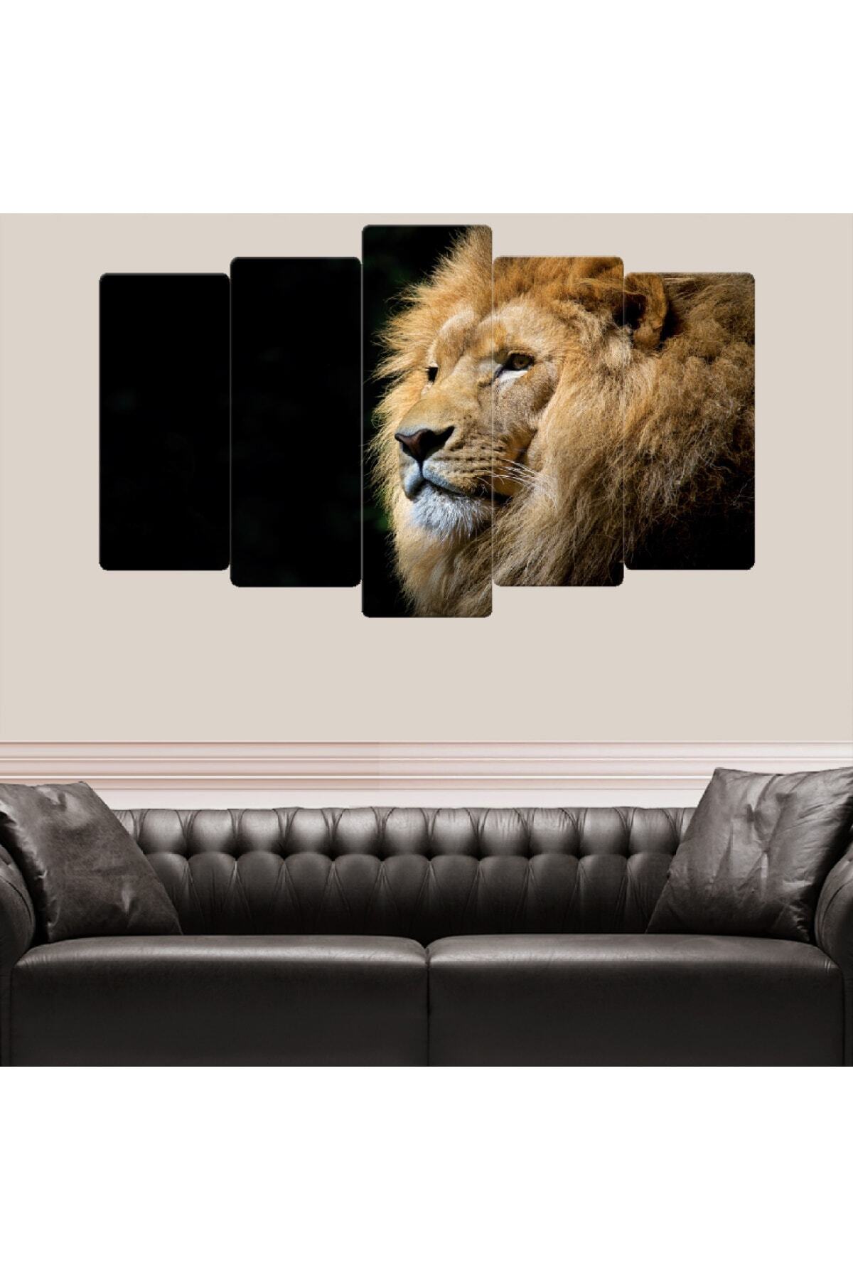 Zevahir Mobilya Dekorasyon Zevahir 5 Parça Mdf Aslan Tablosu Fiyatı
