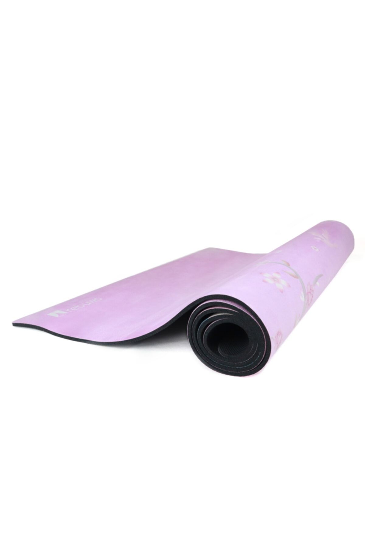 Rebuwo Kaydırmaz 5mm Süet Çocuk Doğal Kauçuk Yoga Mat Pilates Matı Pembe 136 X 62 Cm
