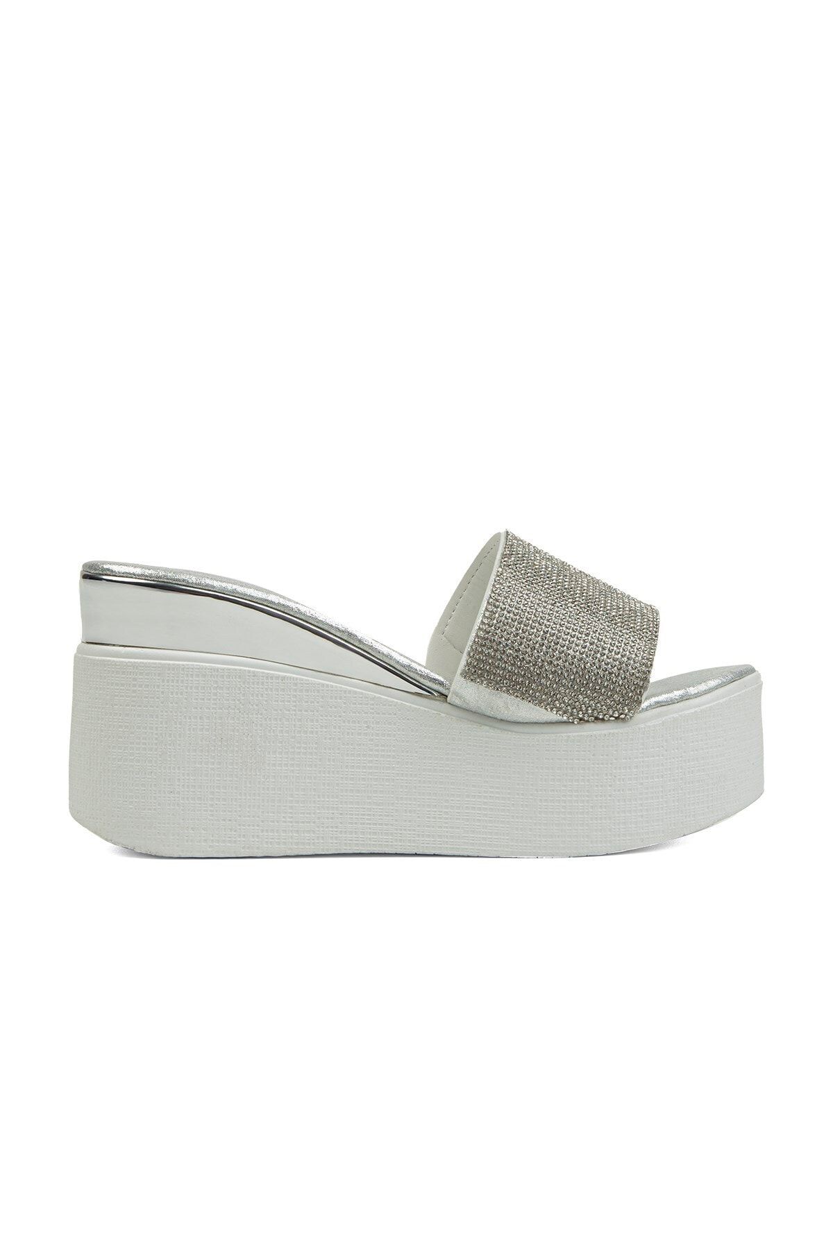 Pierre Cardin Pc-51261 Kadın Sandalet Gümüş