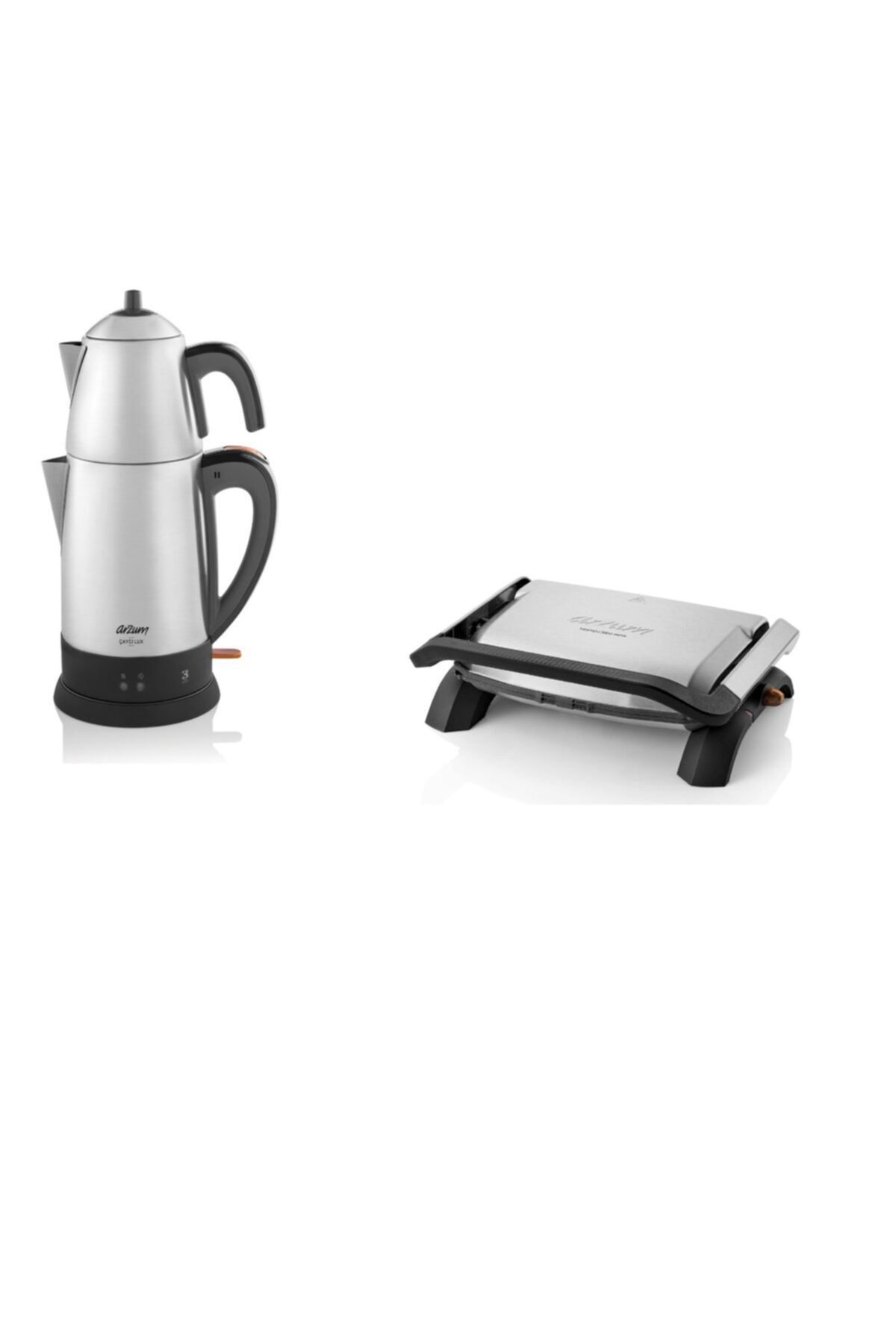 Arzum Ar2036 Tostçu Neo Inox Izgara Ve Tost Makinesi-ar3051 Çaycı Lux Çay Makinesi 2 Li Çeyız Setı