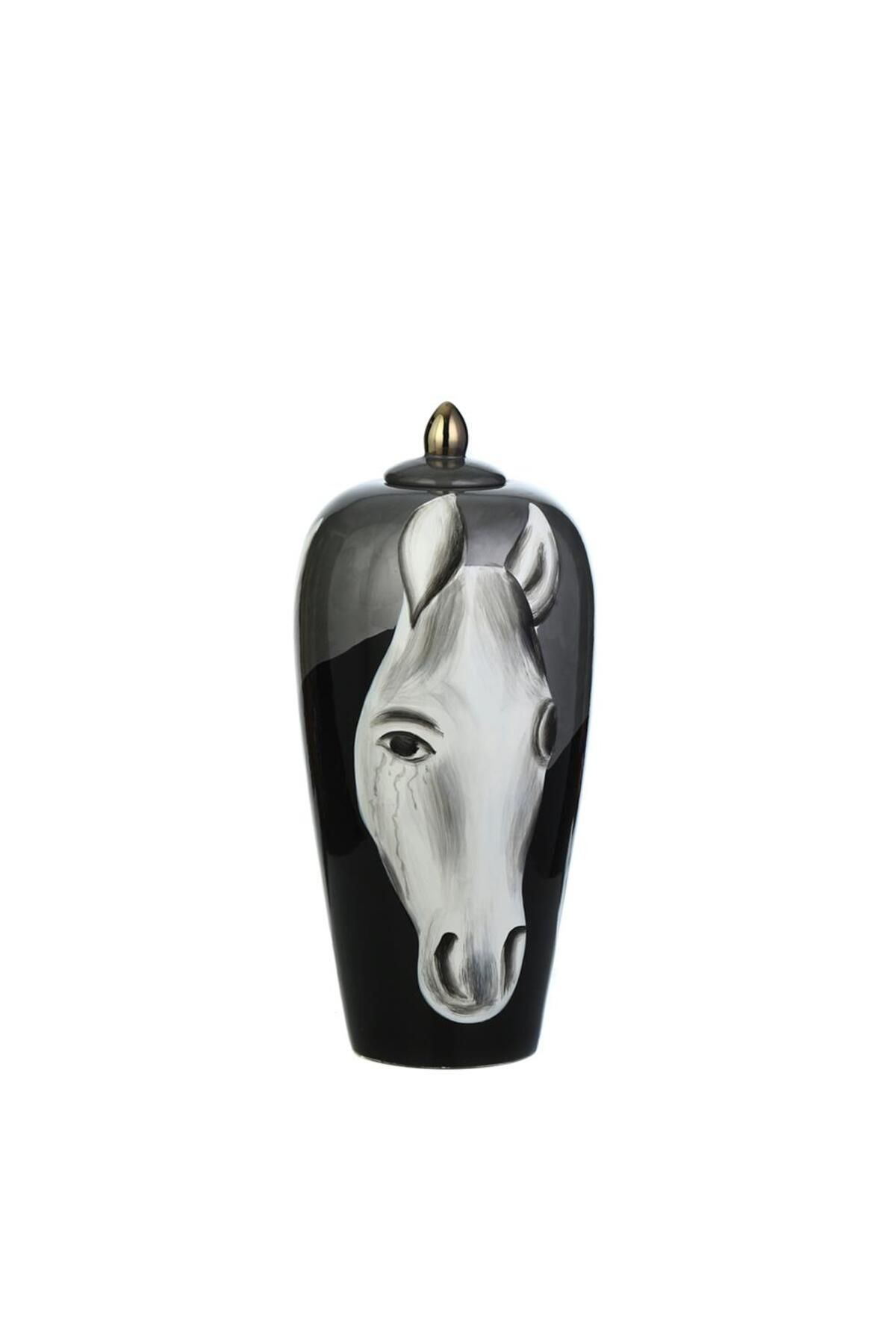 Vitale Horse Seramik Vazo 47 Cm Ak.wlt0304