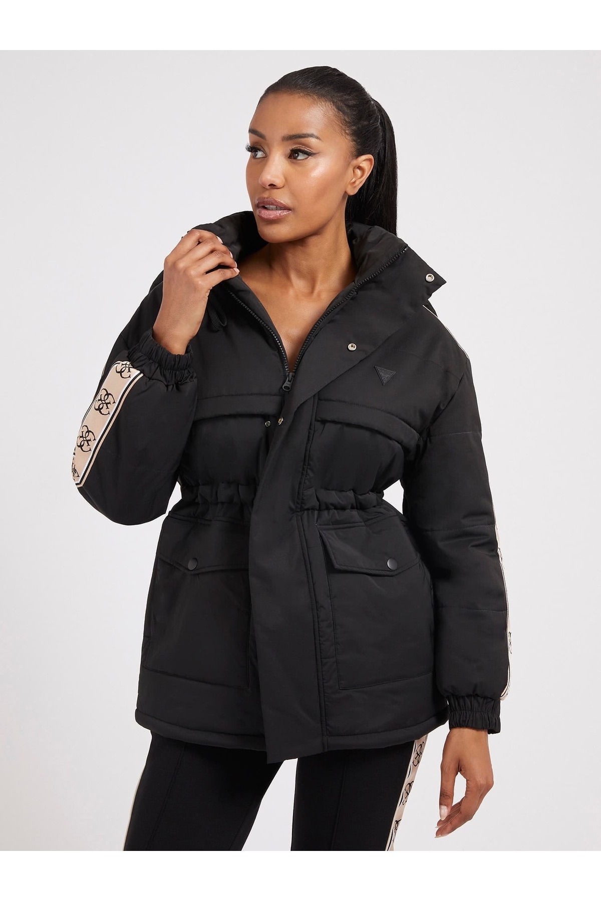 Chaqueta Acolchada Chaqueta Guess Negra Mujer Chamarra Guess Guess