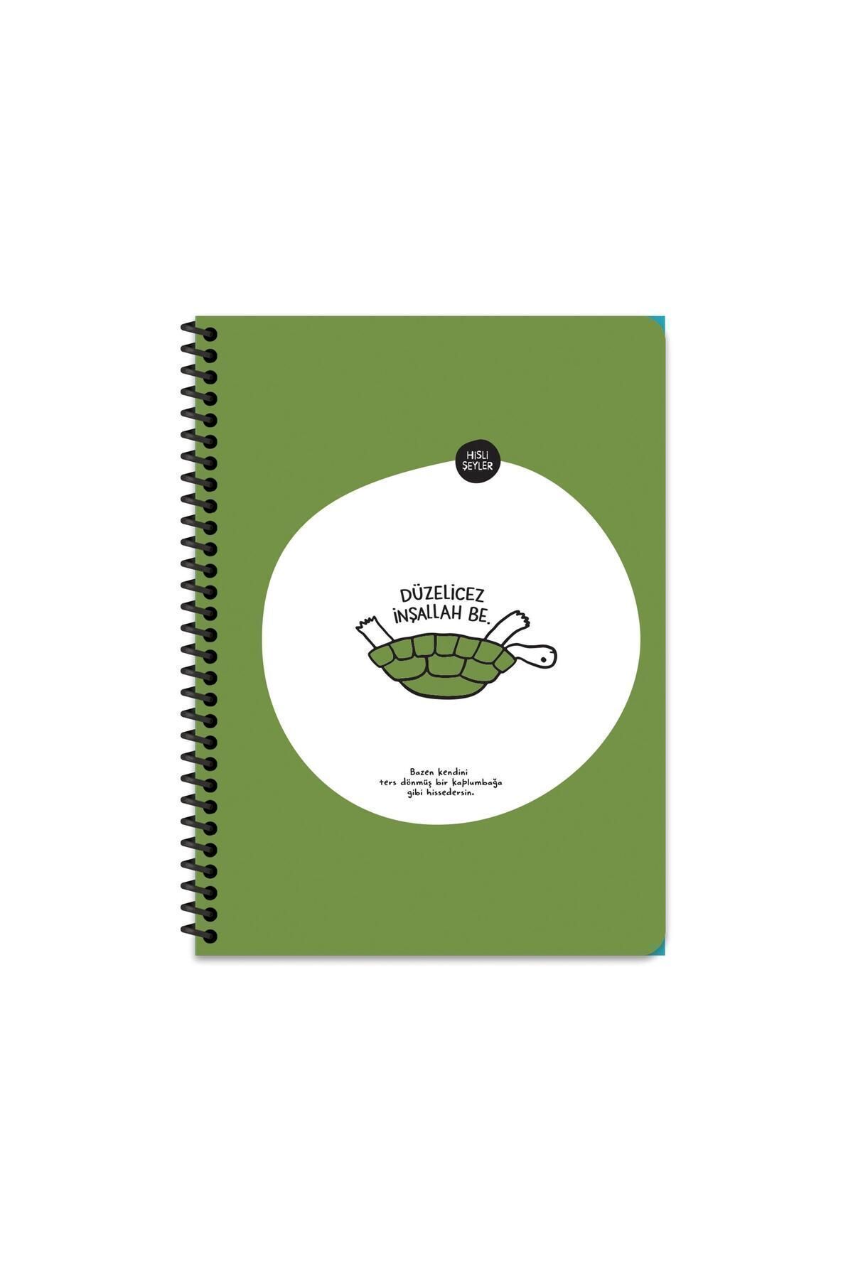 Hisli Şeyler 18.5x25 Çizgili Defter - Düzelicez İnşallah Be