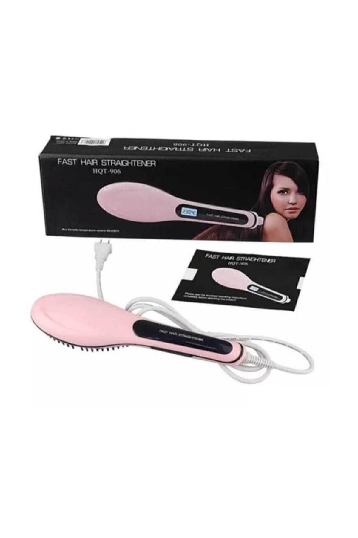FAST Pembe Hair Straightener Saç Düzleştirici Tarak Hqt-906