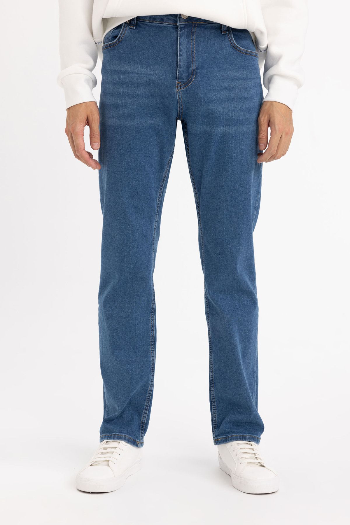 Defacto Sergio Regular Fit Normal Bel Boru Paça Pantolon