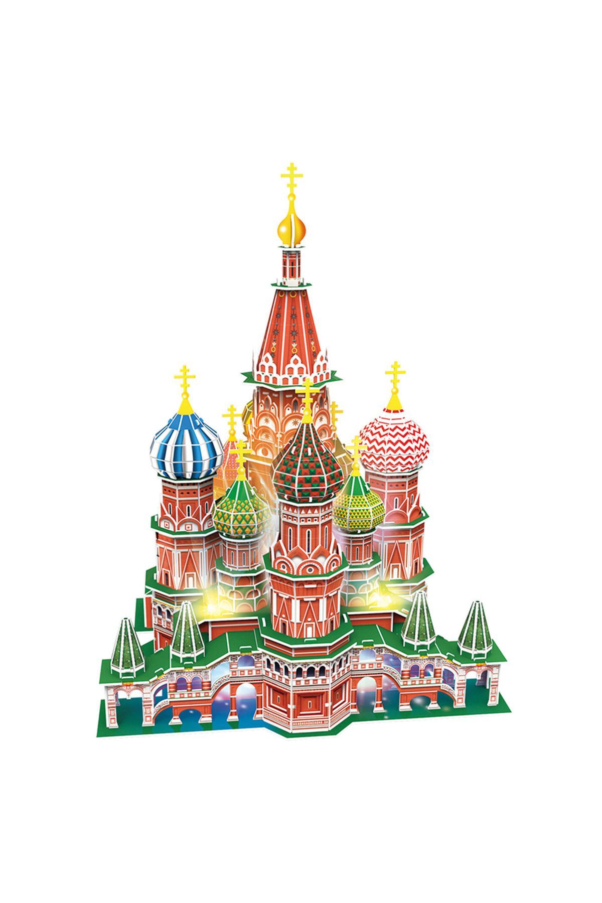 Genel Markalar 3d Puzzle 224 Parça St. Basil's Katadrali - Rusya (LED IŞIKLI)