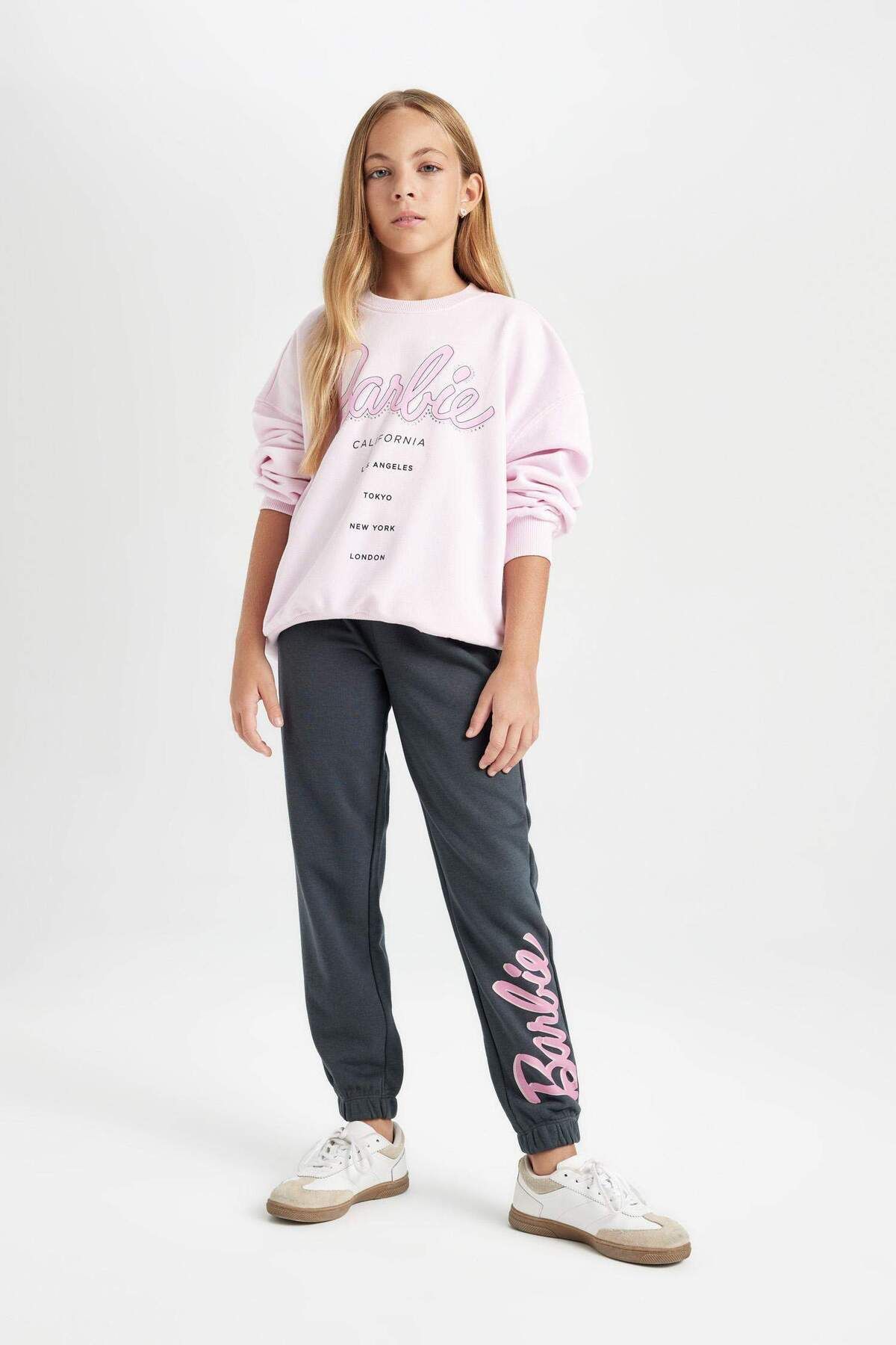 Defacto DFC - Kız Çocuk Barbie Jogger Eşofman Altı