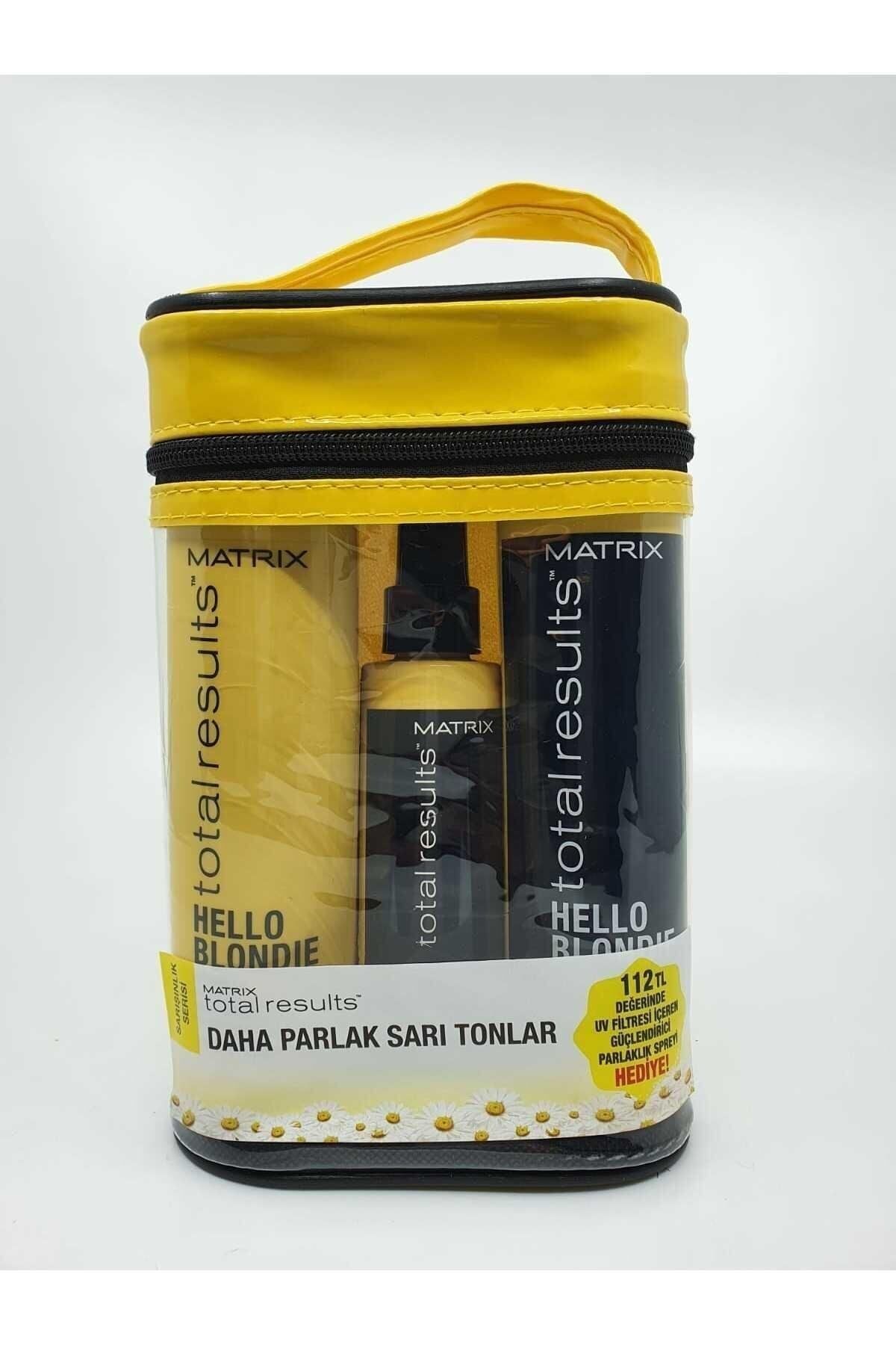 Matrix Total Results Hello Blondie Sarışınlara Özel Parlaklık Veren Saç Bakım Seti 300 Ml + 300 Ml + 125 Ml