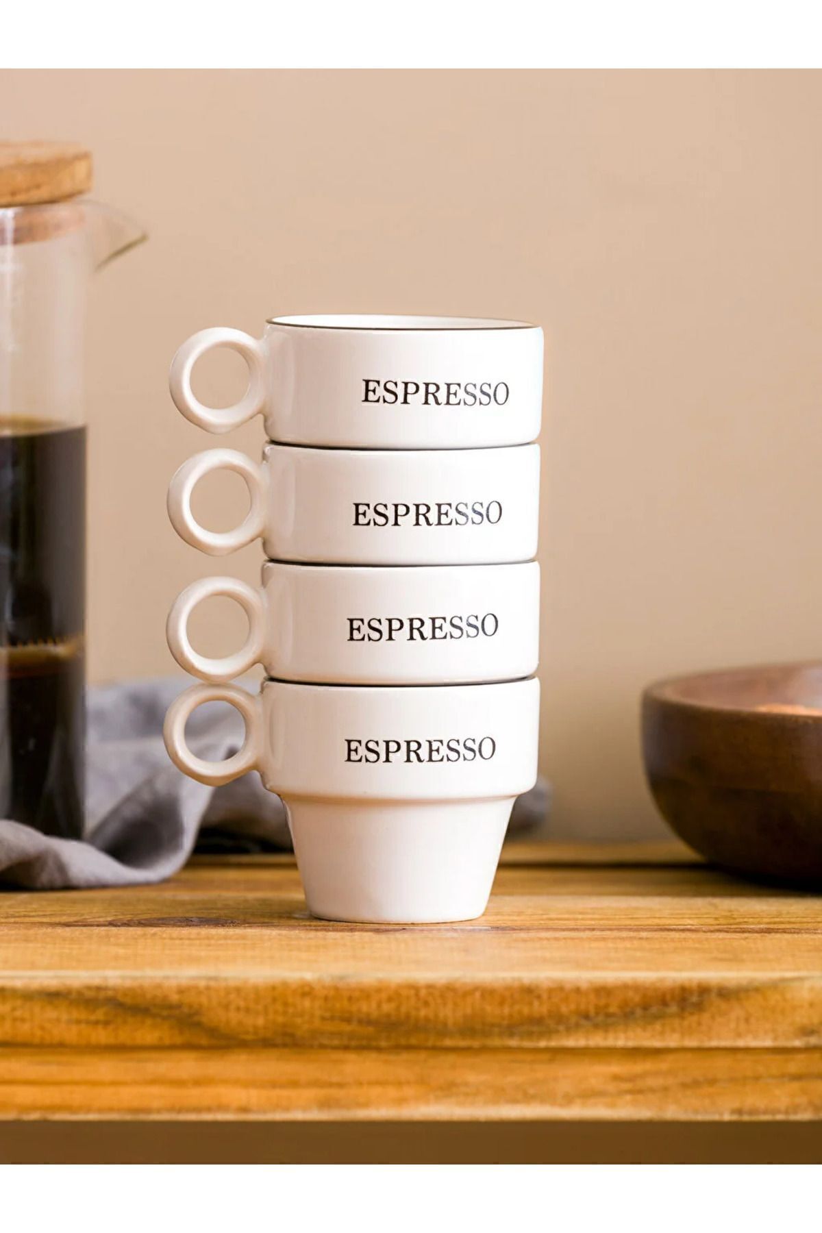 LC Waikiki LCW HOME Seramik Espresso Bardağı 4'lü 95 Ml