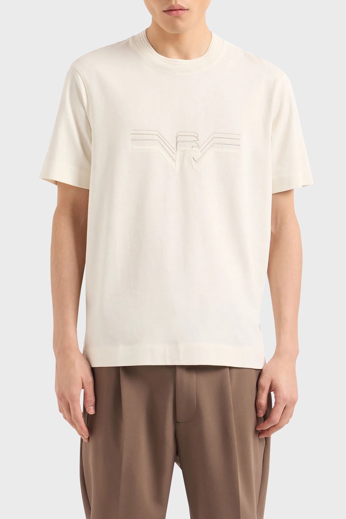 Emporio Armani Pamuklu Regular Fit Bisiklet Yaka T Shirt Erkek T SHİRT 3D1T89 1JWZZ 0128