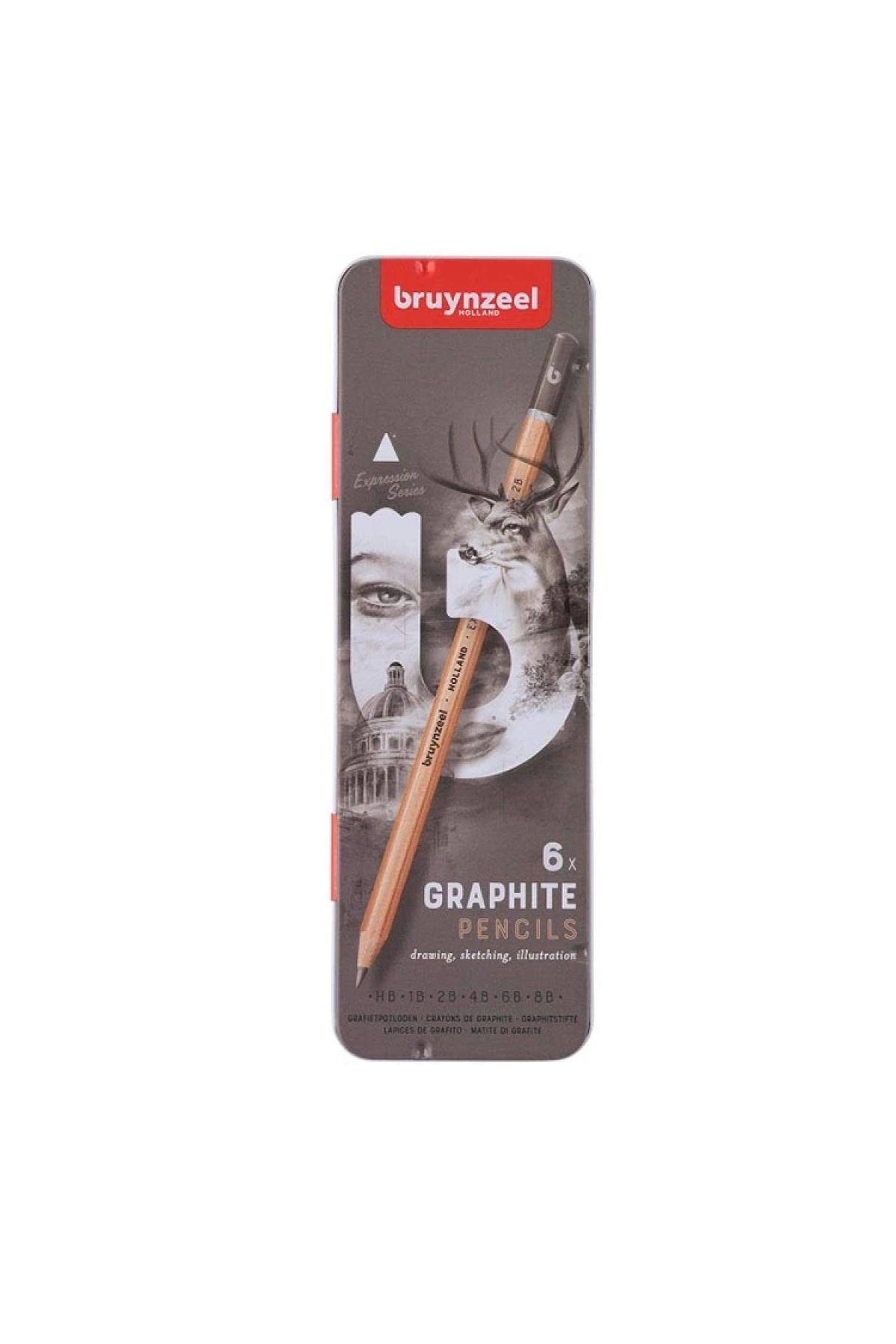 Bruynzeel Expressıon Graphıte Dereceli Grafik Kalem Seti 6'lı -b6