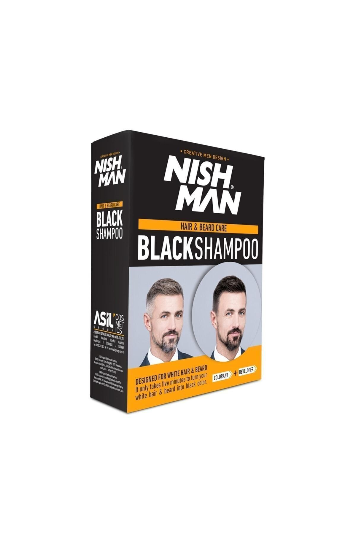 NISHMAN Siyah Saç Şampuanı 200 ml Set
