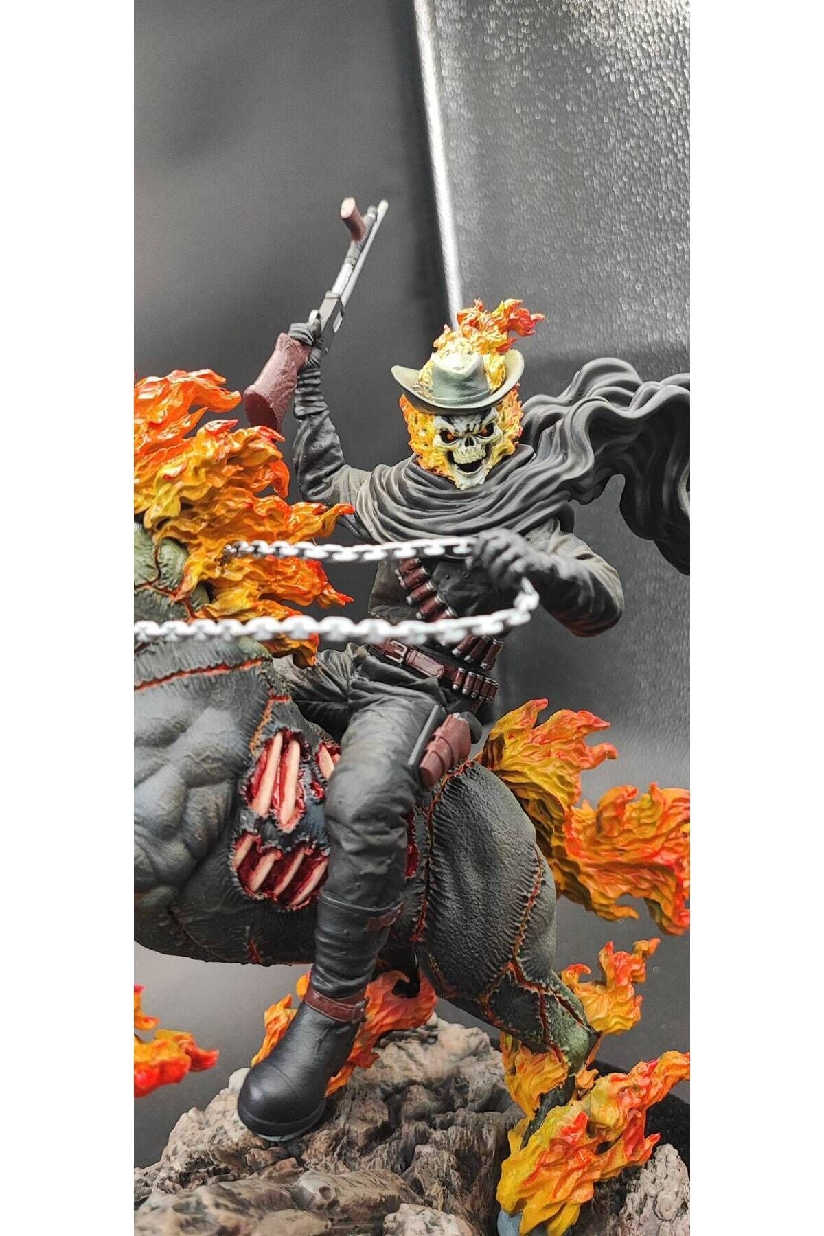BLG3DFIGURE MARVEL - HAYALET SÜRÜCÜ  FİGÜRÜ,Ghost rider figure , MARVEL FİGÜRÜ