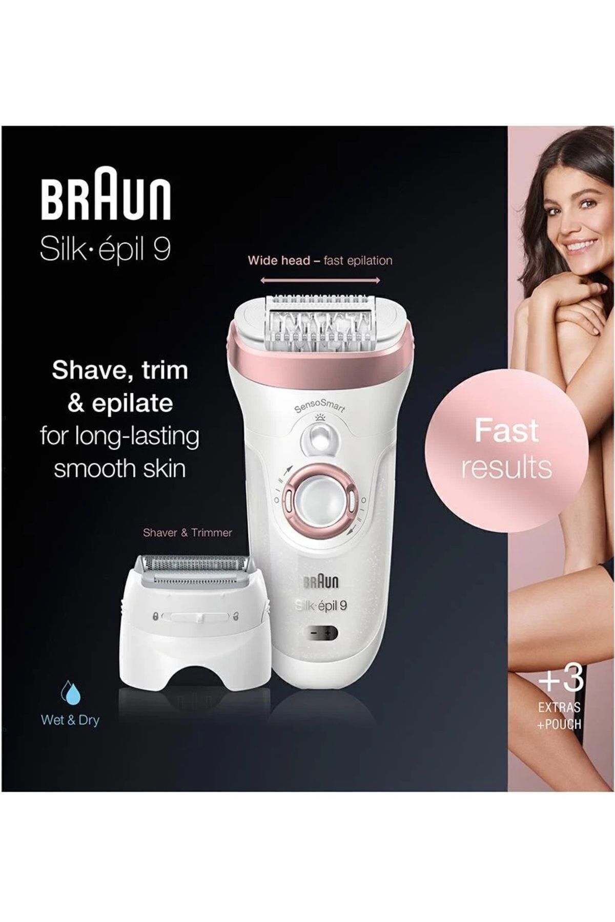 SE-9720 Sensosmart Islak Kuru Kablosuz Epilatör