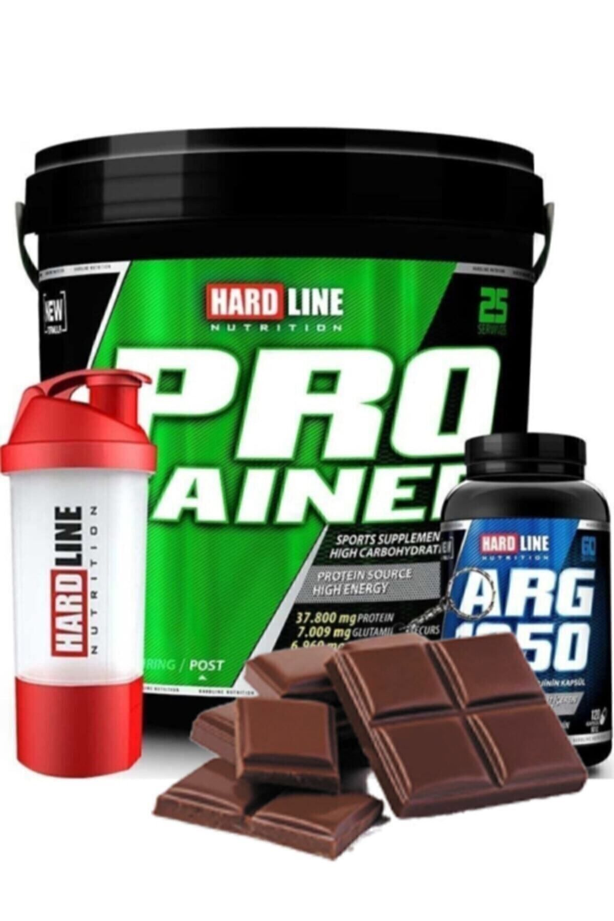 Hardline Progainer 5000 gr Çikolata Arg 1250 Shaker Kombinasyonu
