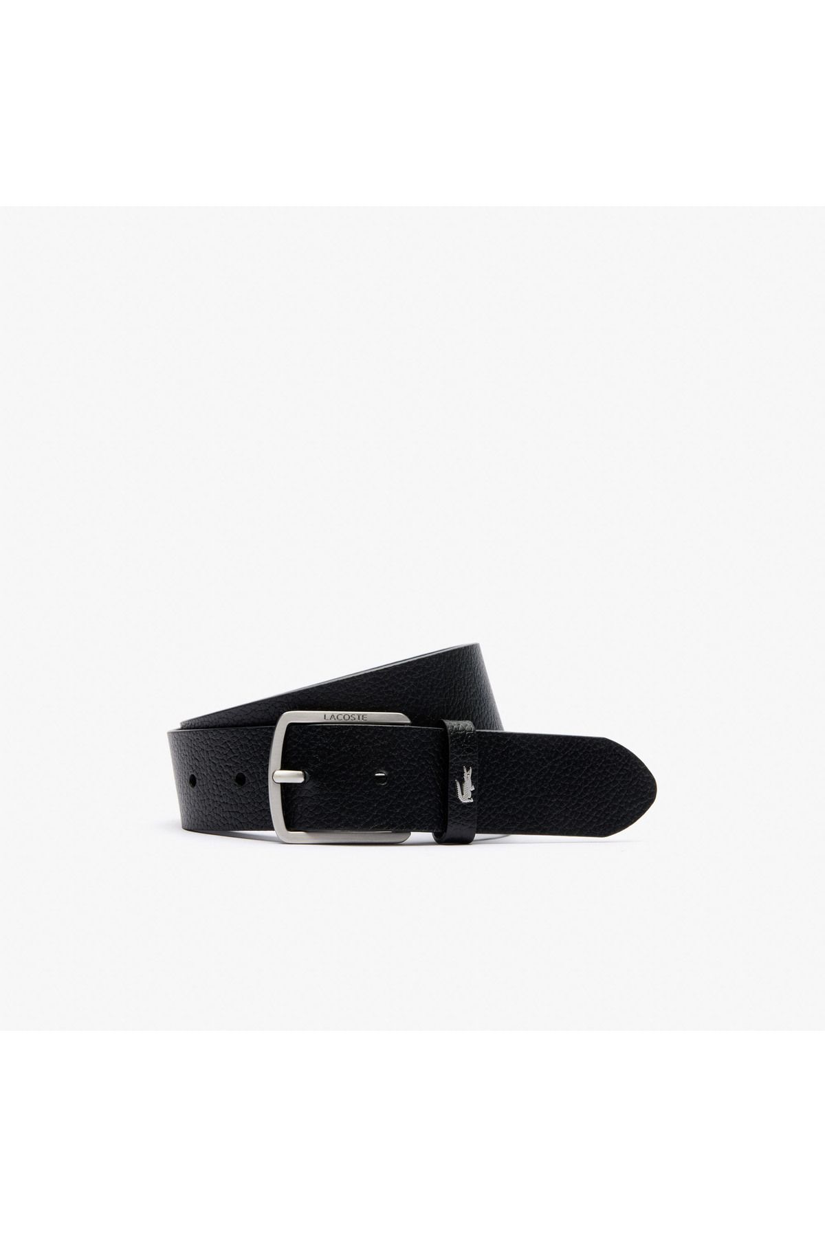 Lacoste Classic Erkek Deri Siyah Kemer
