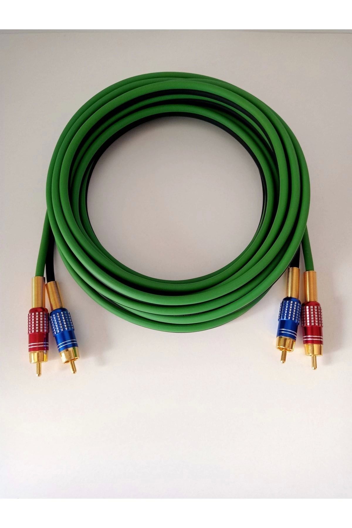 For-X Amfi Rca Kablosu - Özel Yapım %100 Bakır Ofc Rca Ses Aktarım Kablosu - 4 Metre
