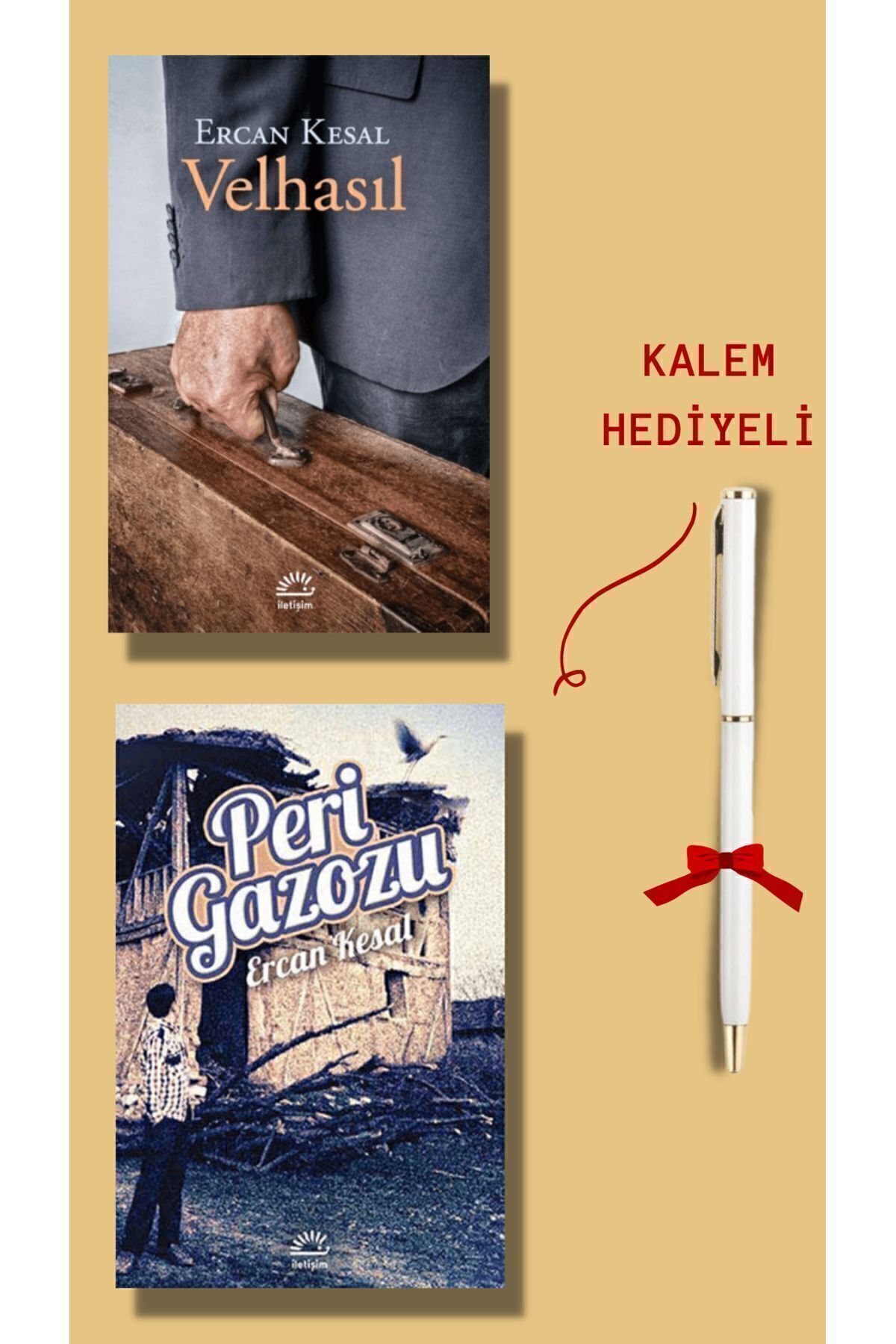 İletişim Yayınları Ercan Kesal Seti (2 Kitap) Velhasıl, Peri Gazozu, Ercan Kesal, İletişim Yayınları, Kalem Hediye