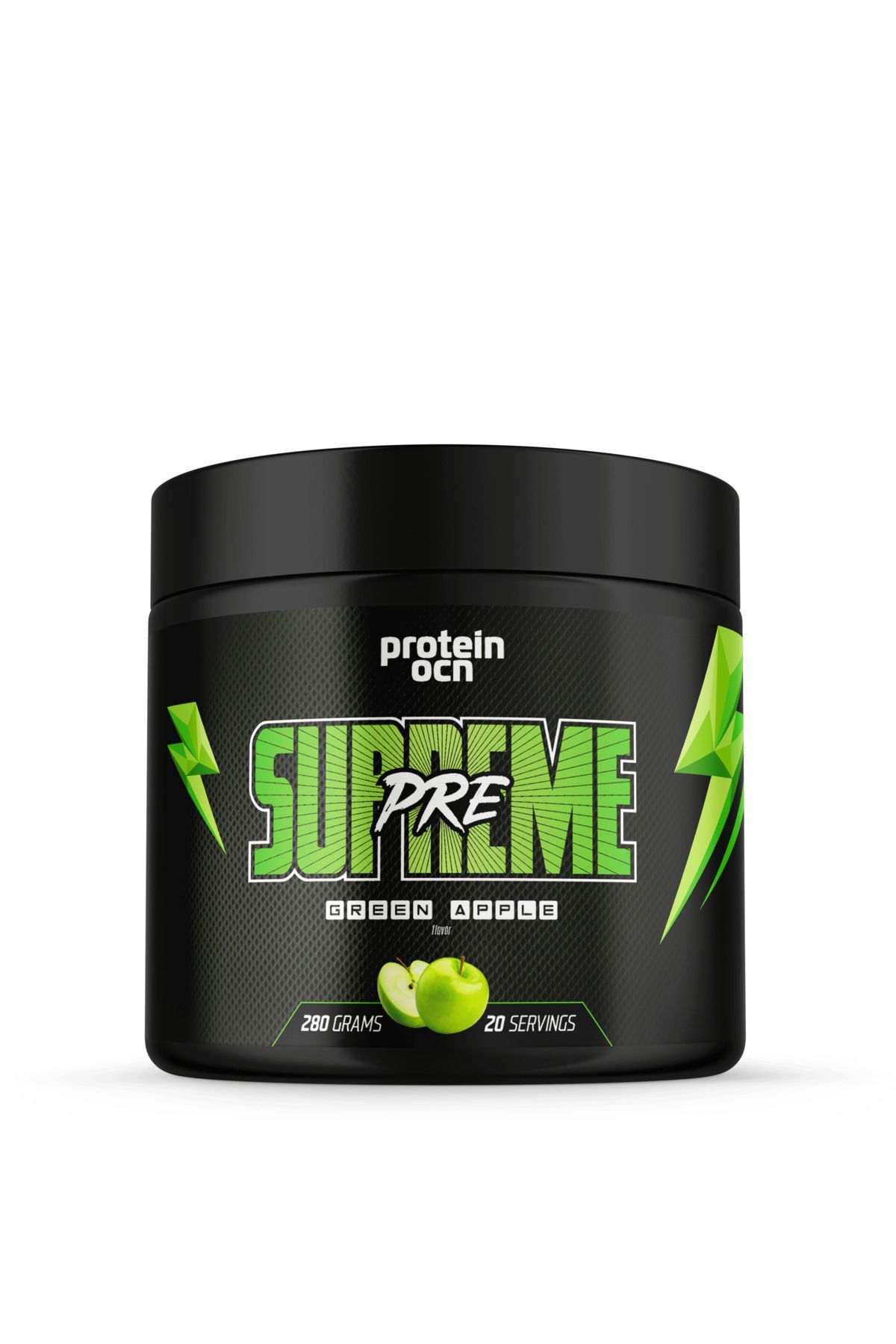 Proteinocean Preworkout Supreme Yeşil Elma - 280g - 20 Servis
