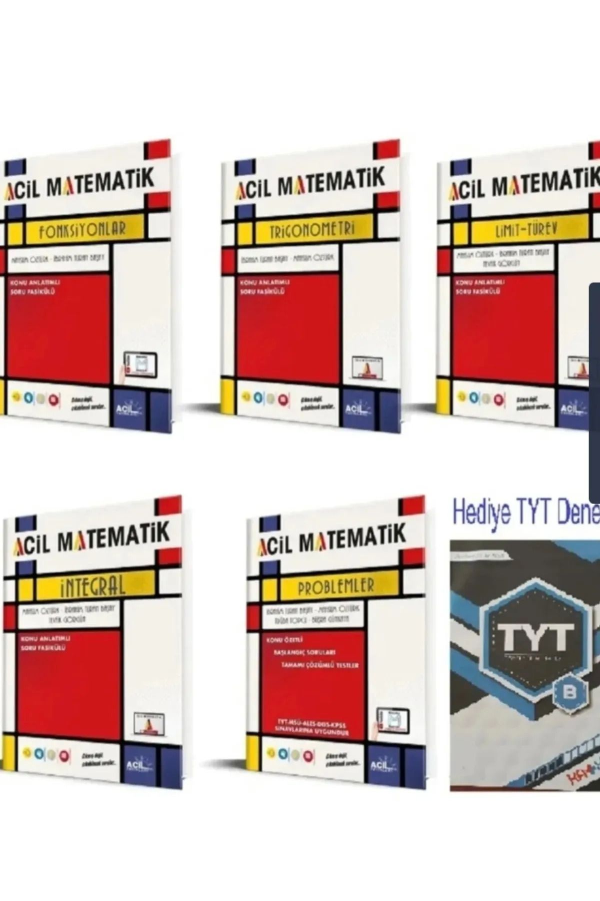 Orijinal Yayınları Orijinal Acil Fonksiyonlar+ Trigonometri+ Limit Türev+ Integral+ Problemler Fasikül Seti 5 Kit 2025