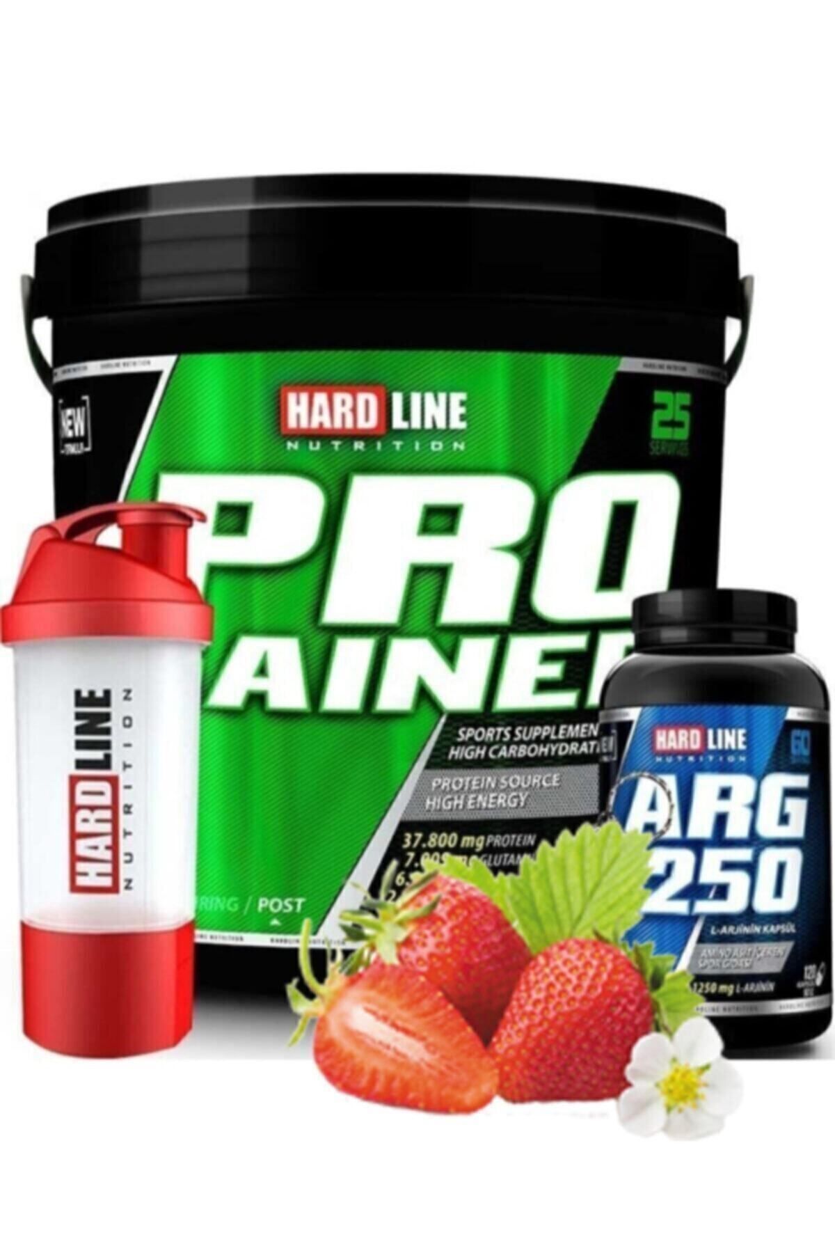 Hardline Progainer 5000 gr - Çilek Arg 1250 Shaker Kombinasyonu