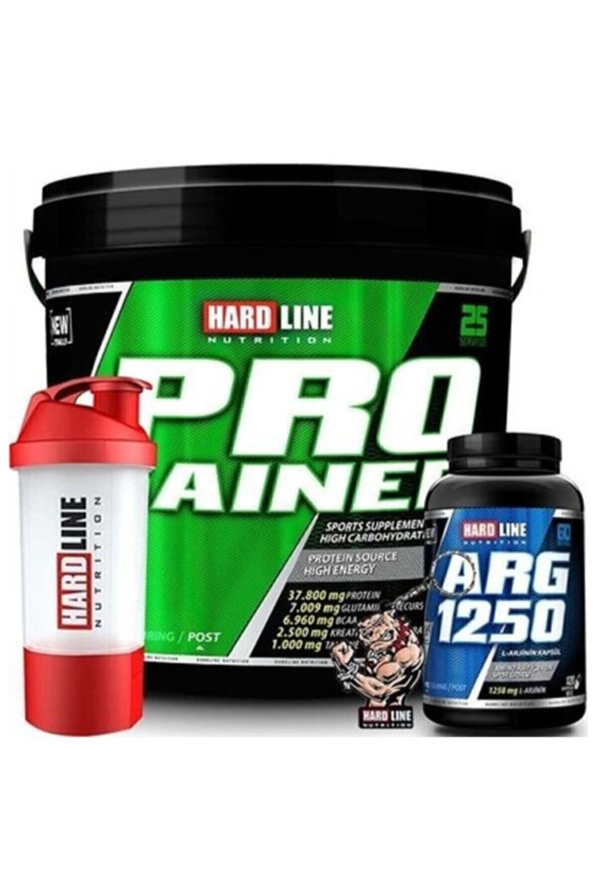 Hardline Progainer 5000 gr Arginine Arg 120 Kapsül Karbonhidrat Shaker Anahtarlık