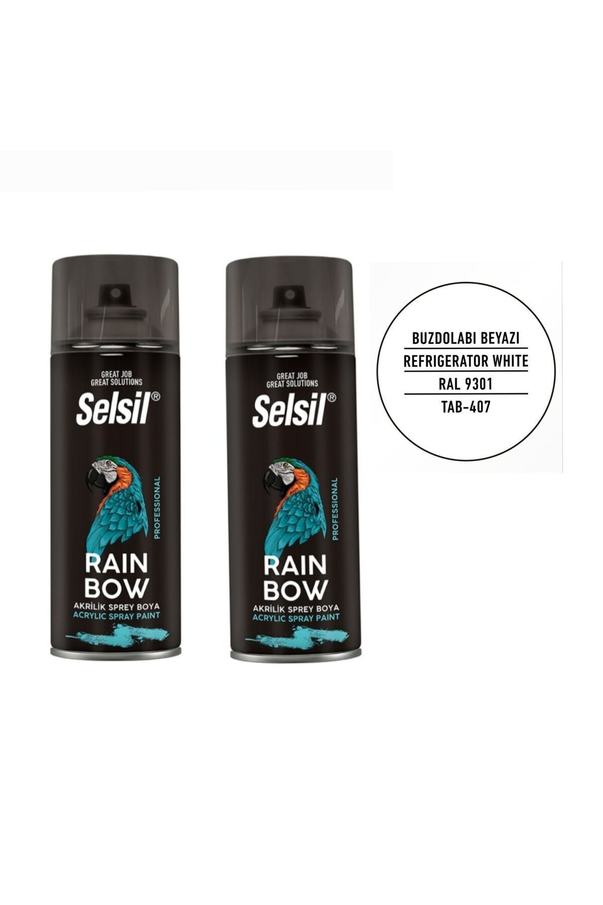 Selsil Selsin sprey boya buzdolabı beyazı Ral 9013 TAB-407