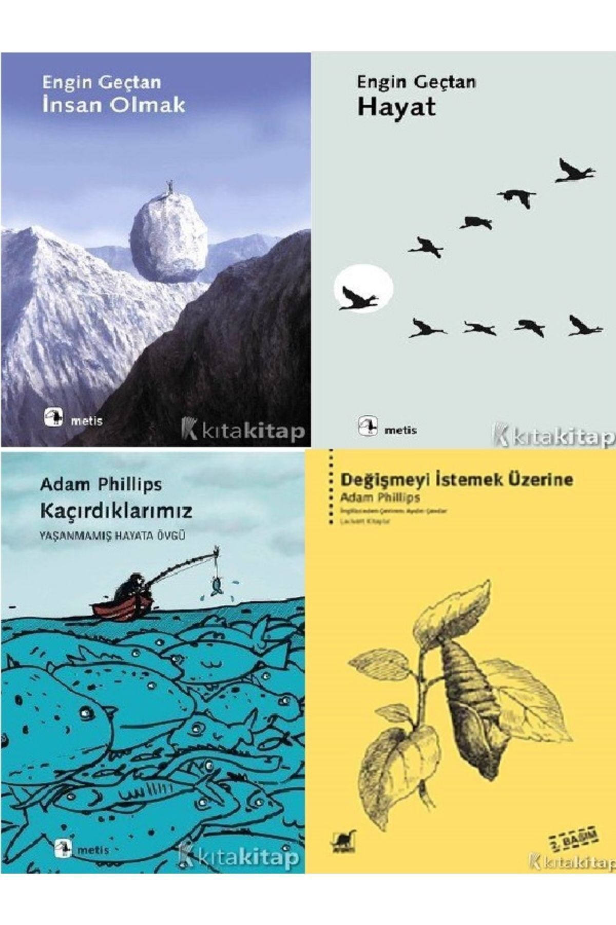 Kronik Kitap İnsan Olmak-Hayat-Değişmeyi İstemek Üzerine-Kaçırdıklarımız-Adam Phillips-Engin Geçtan 4 KİTAP SET