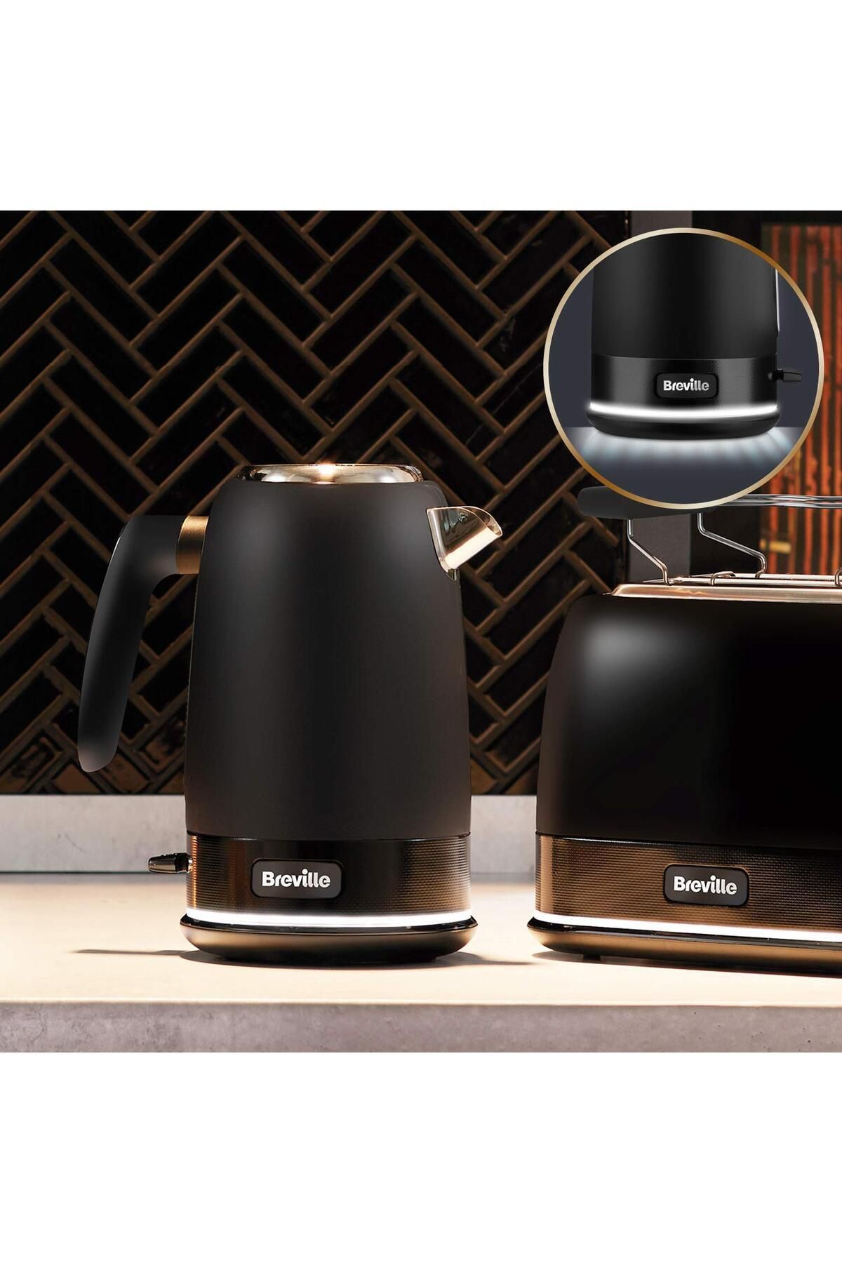 Breville NEWYORK COLLECTION su ısıtıcısı hızlı ısıtma için 3 kW BLACK/SIYAH