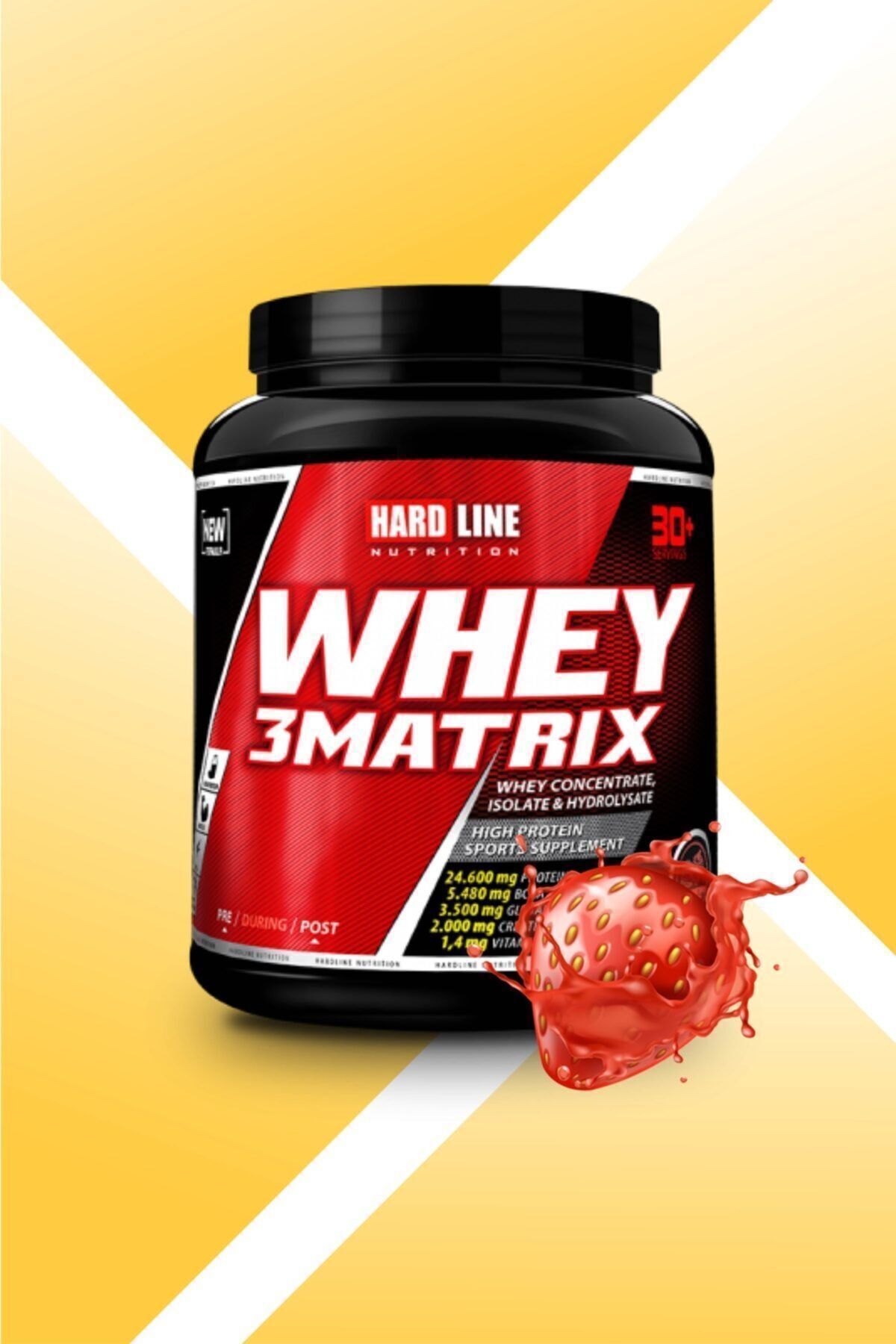 Hardline Whey 3matrix Çilek Aromalı 908 Gr