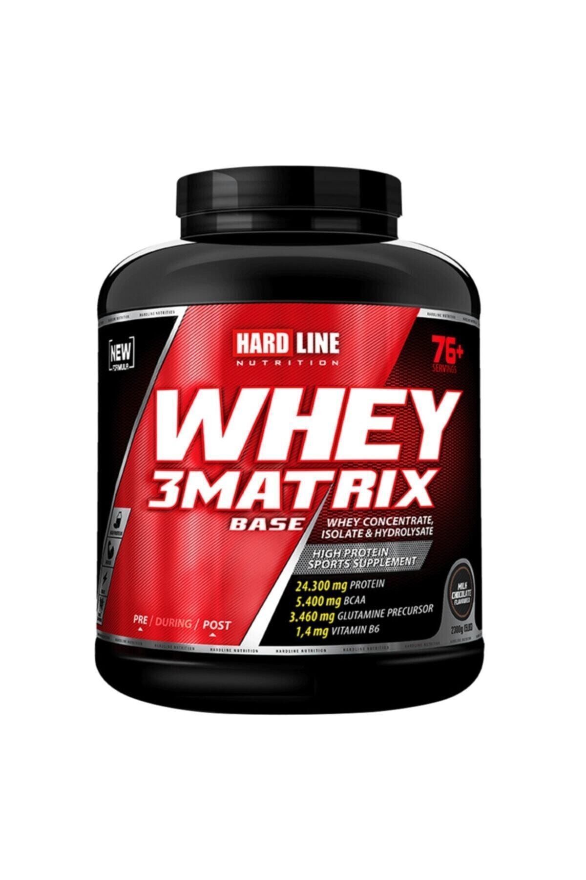 Hardline Whey3 Matrix Base Çikolata Çikolatalı 2300 gr Protein Tozu