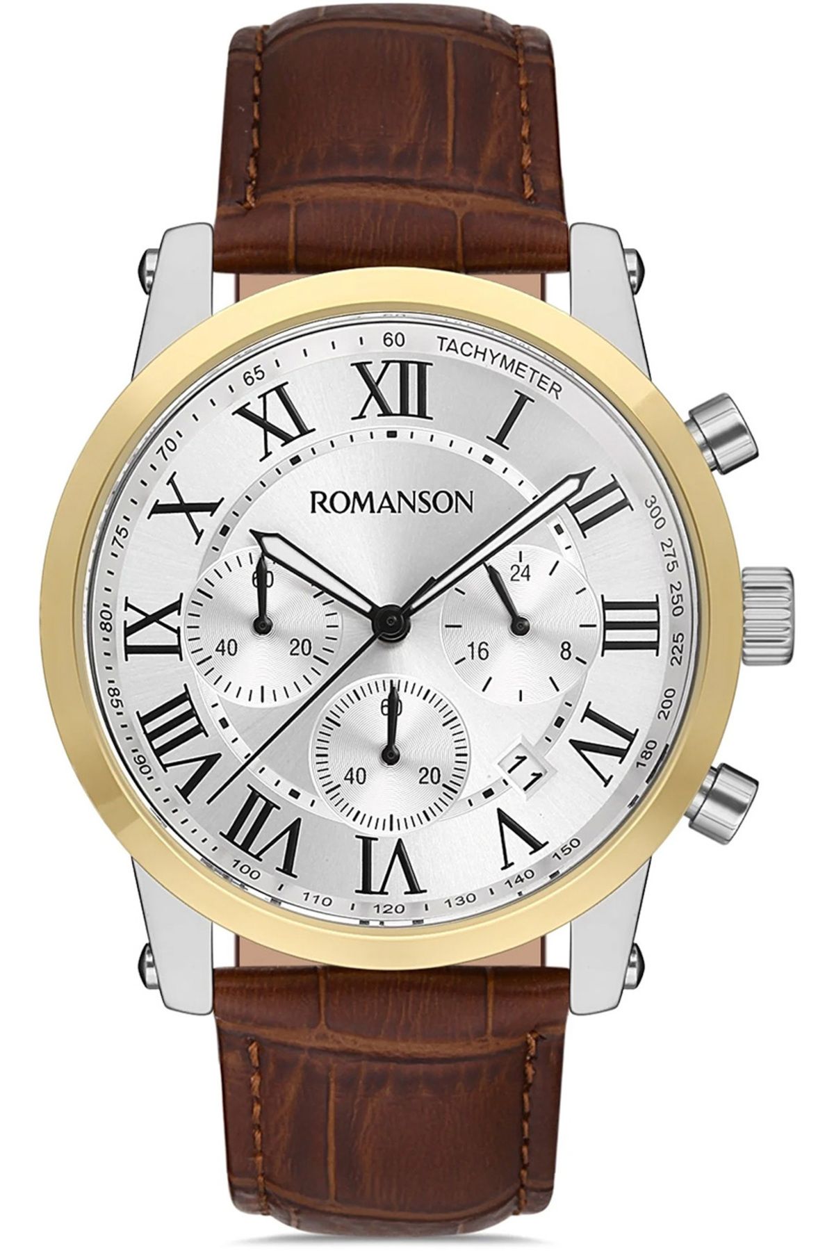 Romanson Tl0334hm1cbs5b Deri Kordon Erkek Kol Saati