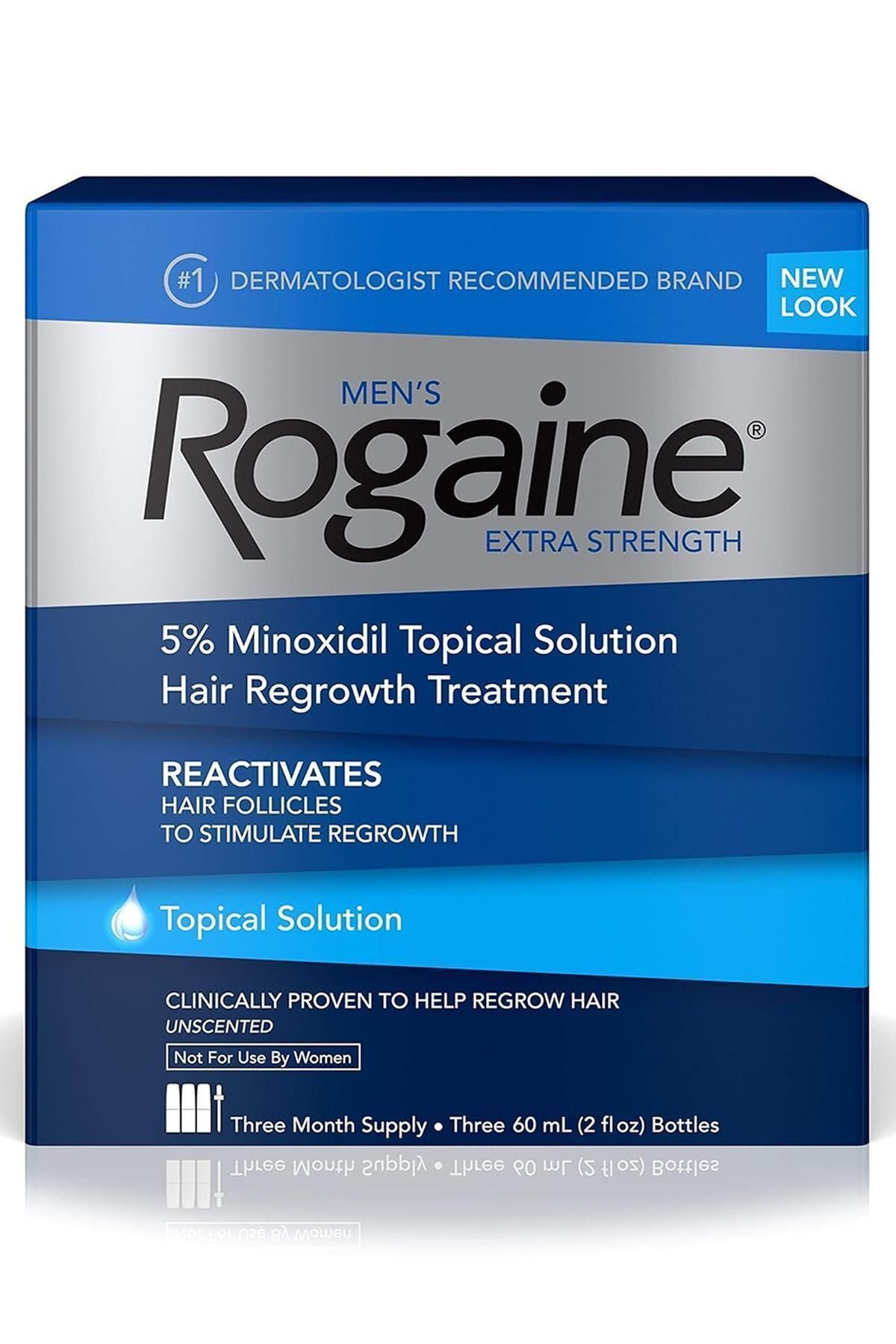 Rogaine Extra Strength Men 3 Tüp 60 ml Solüsyon