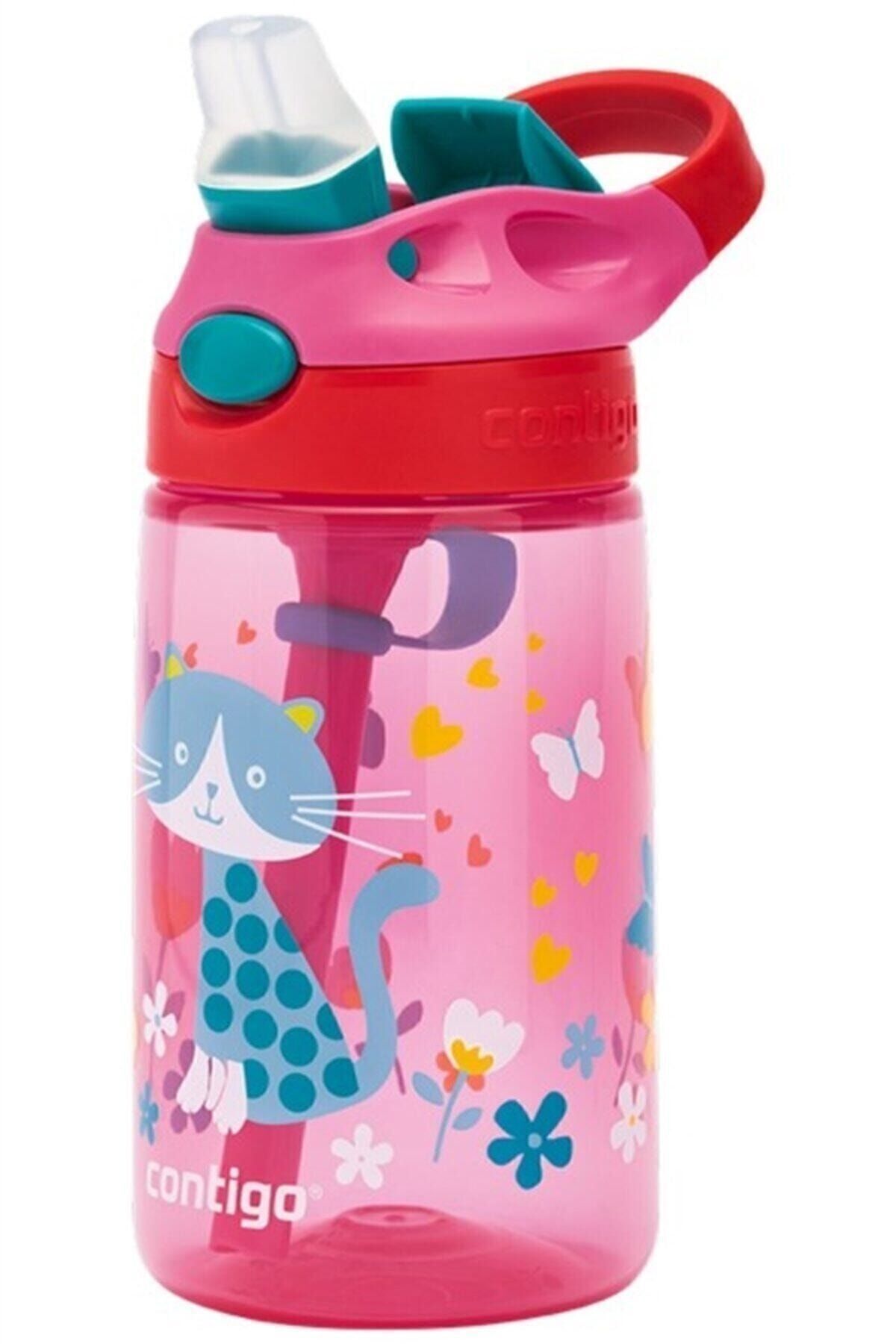 Contigo Gizmo Flip Kedicik Tek El Bas Iç Emzikli Çocuk Su Matarası 420ml