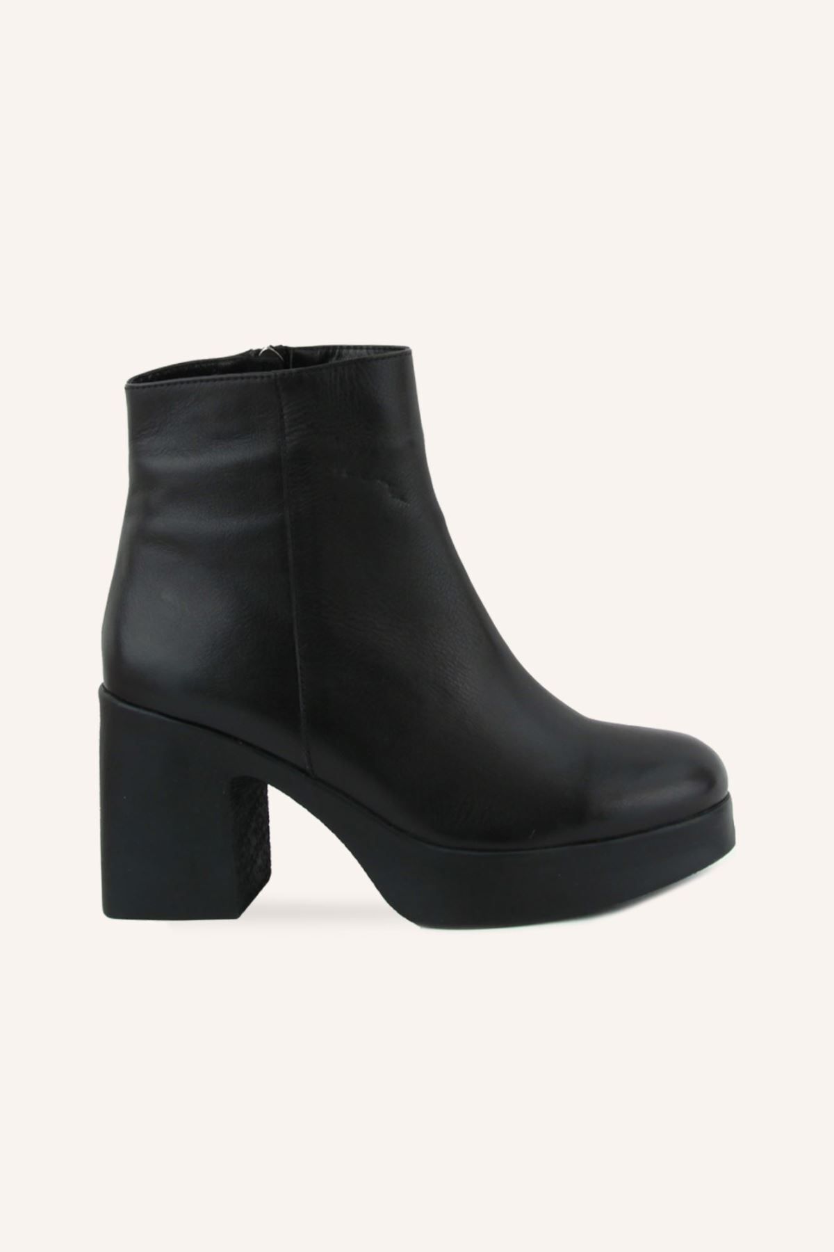 Marcatelli Siyah Loop Platform Topuklu Bot