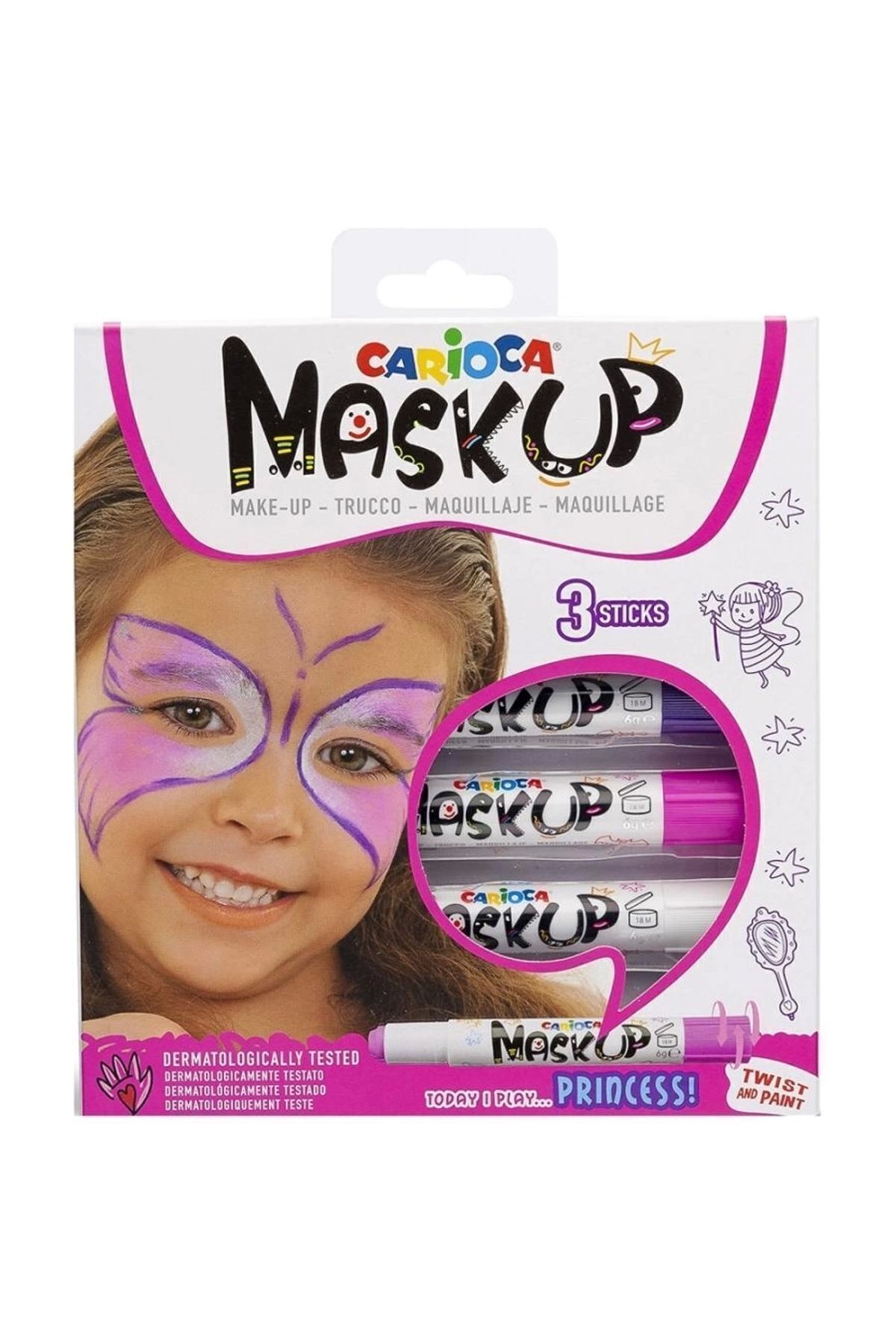 Carioca Mask Up Yüz Boyası - Prenses (3 Renk)