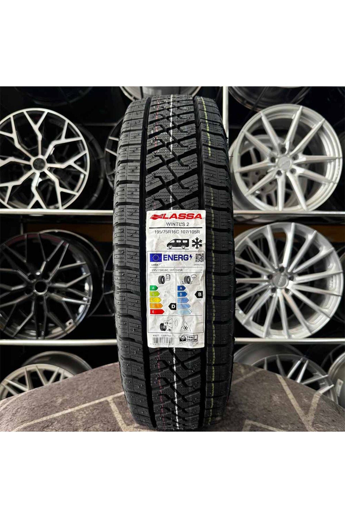 Lassa 195/75 R16 C 107/105R Lassa Wintus 2 Kışlık Lastik 2024 Üretim