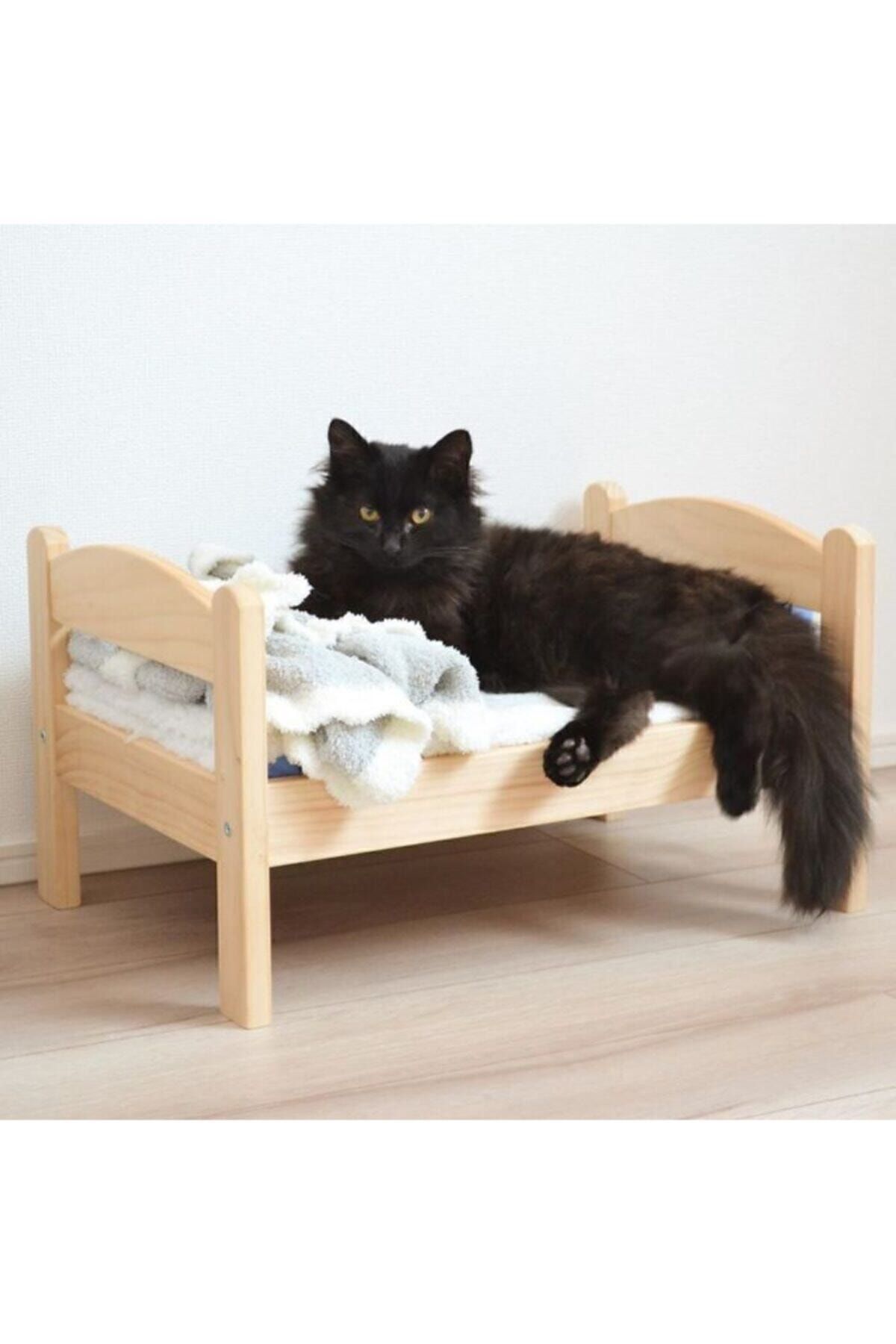 dekomar Ahsap Kedi Yatak