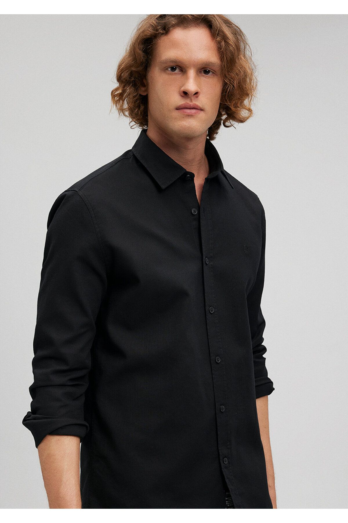 Mavi Siyah Gömlek Slim Fit / Dar Kesim 0210698-900