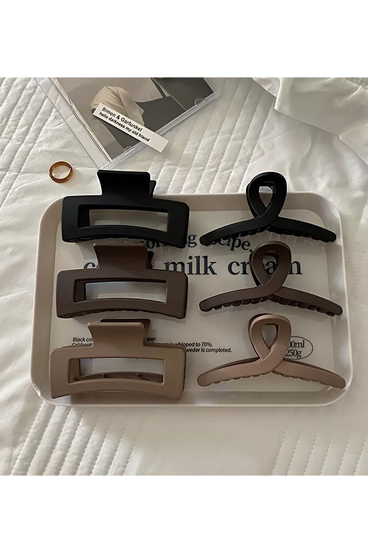 Monalisa Kadın Ikili Model Siyah Kahverengi Tonlar 6'lı Set - ₺69.99