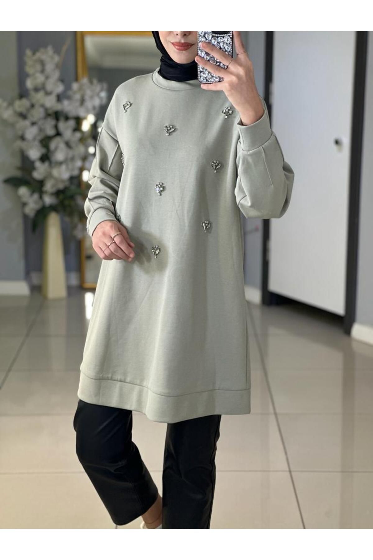 Moodbasic Taşlı Tunik
