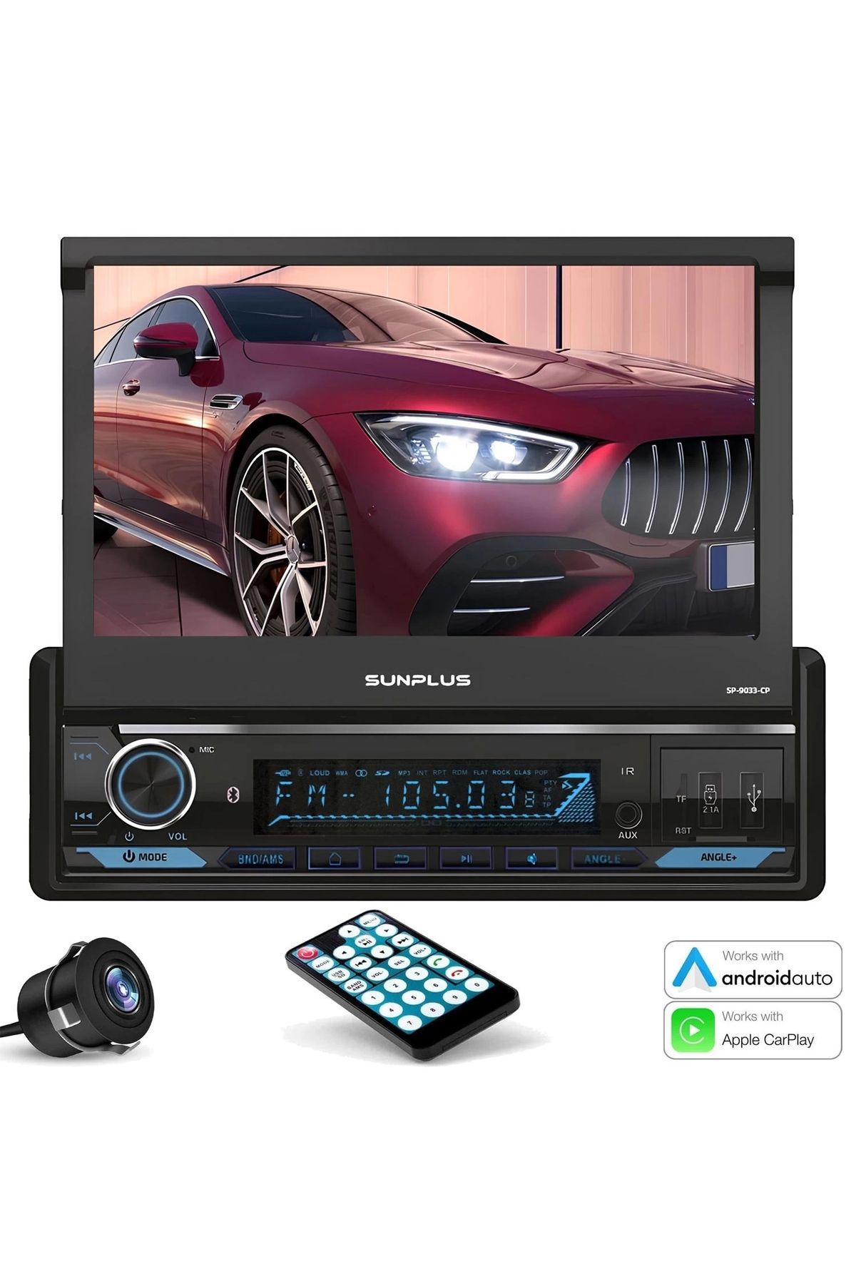Sunplus Hitech Sp-9033cp Android Indash Teyp 7 Inç 4x55 Watt Carplay