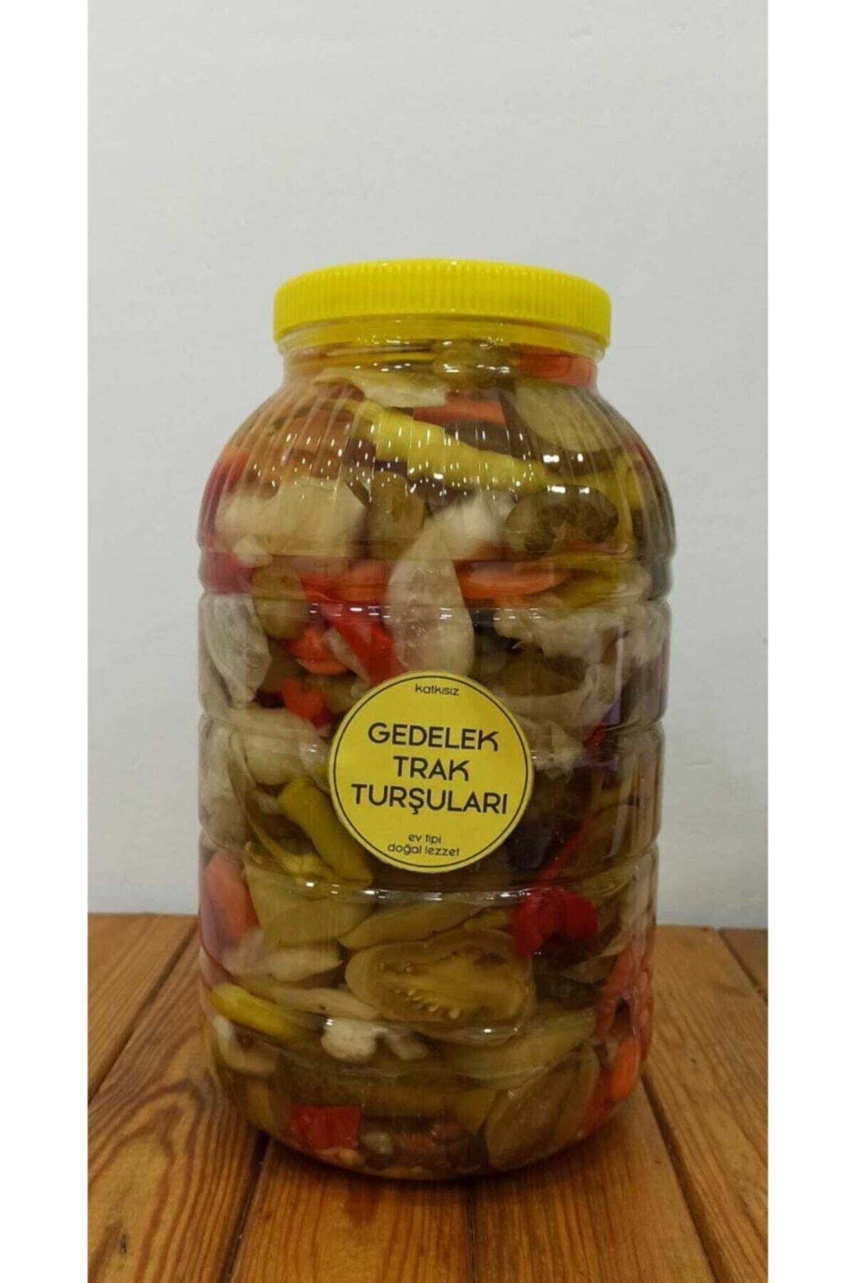 Gedelek Turşuları Karışık Türlü Gedelek Trak Turşusu 5 Kg'lik Pet