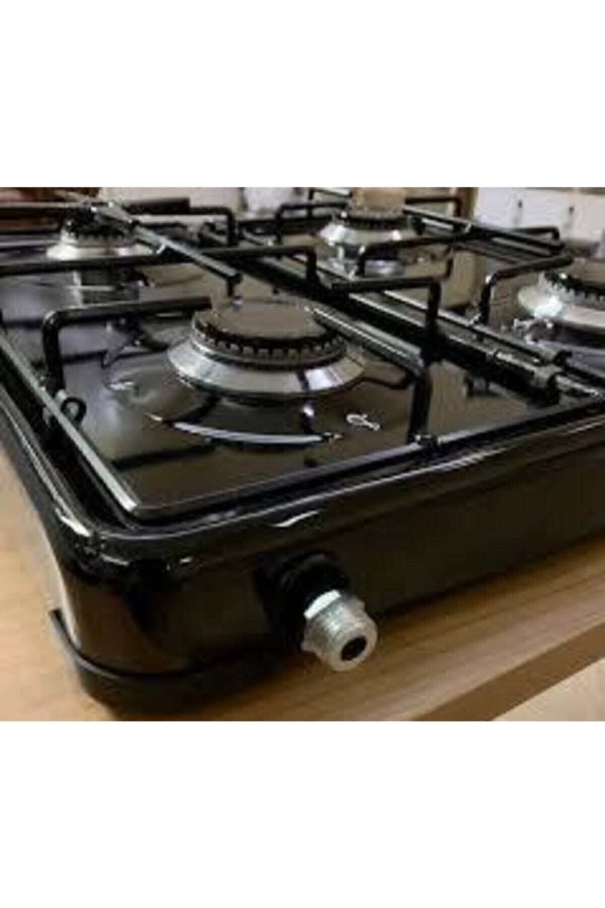 Genel Markalar Gaz 4 Gözlü Set Üstü Dörtlü Ocak Doğalgaz Uyumlu Siyah 4 Lü Ocak (GAZ EMNİYETİİ YOKTUR))