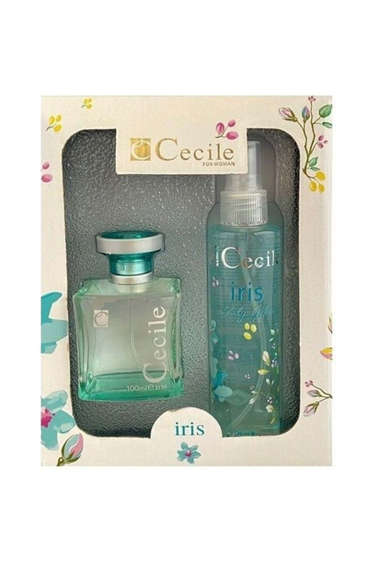 Cecile İris Parfüm 100 Ml. Body Mist 150 Ml.