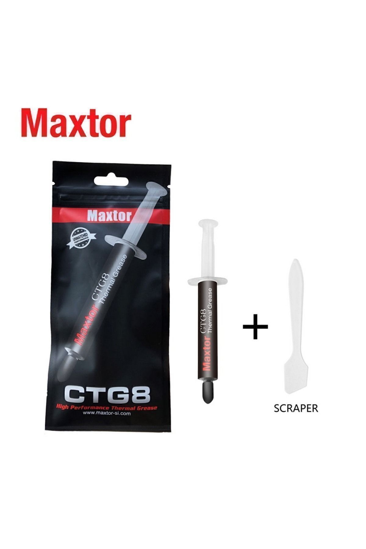 Maxtor Ctg8d Yüksek Kaliteli Termal Macun Soğutucu 4gr 12.8 W/mk Üretim Tarihi : 02.09.2023