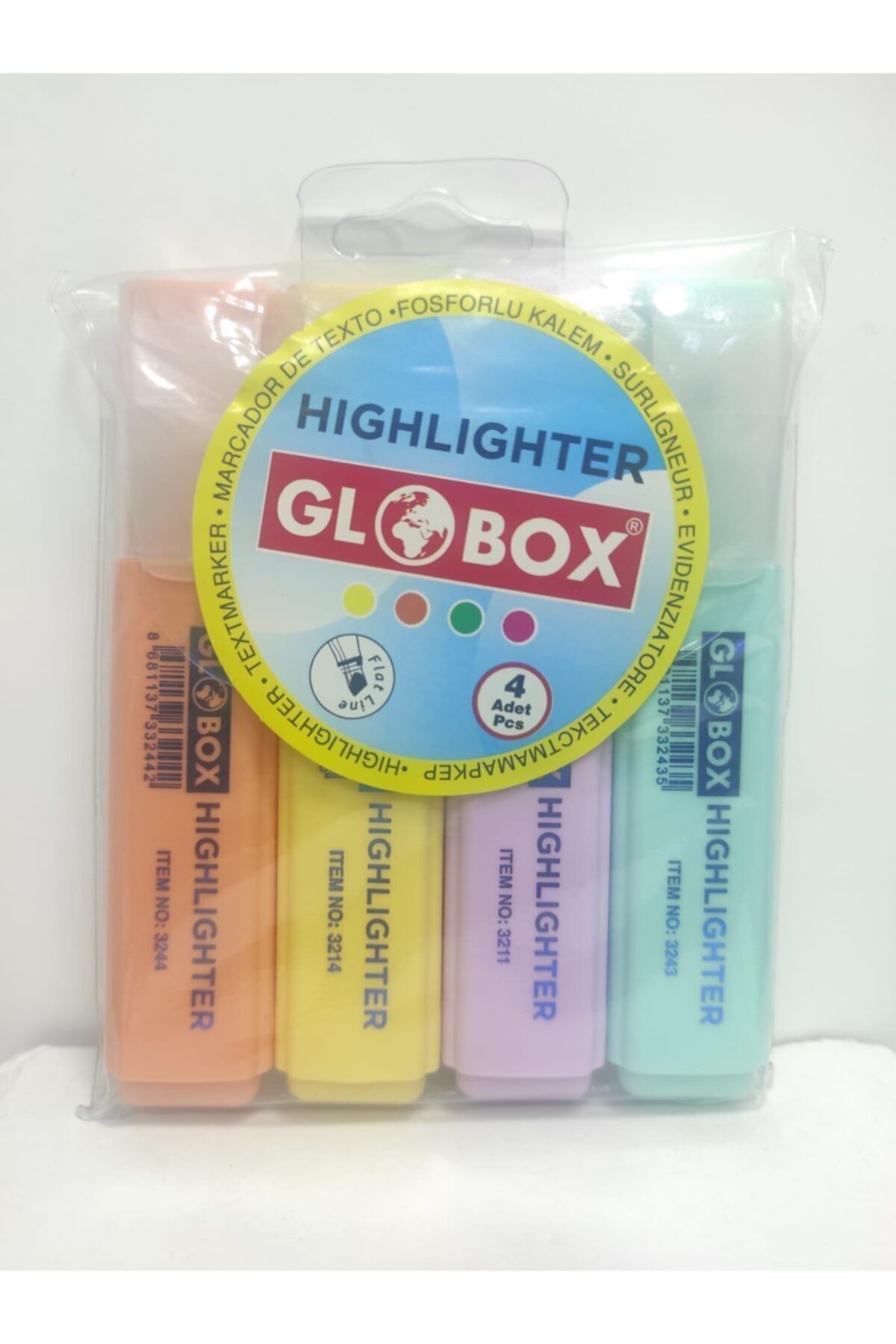 Globox Highlighter Forforlu Renkler 4lü Set F.k