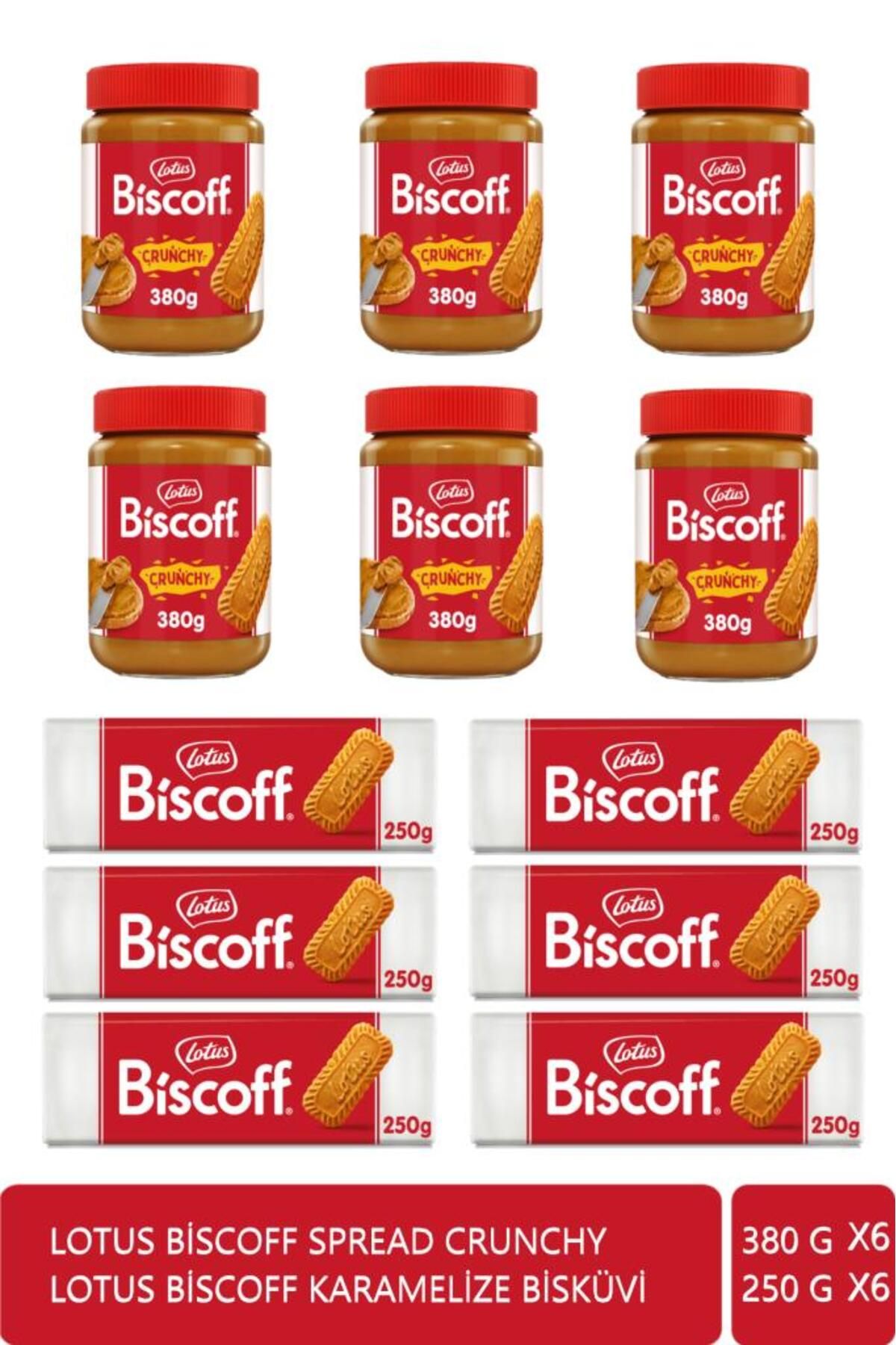 Lotus Bıscoff 250gr. X 6 Adet Bıscoff Spread Crunchy 380 Gr. X 6 Adet