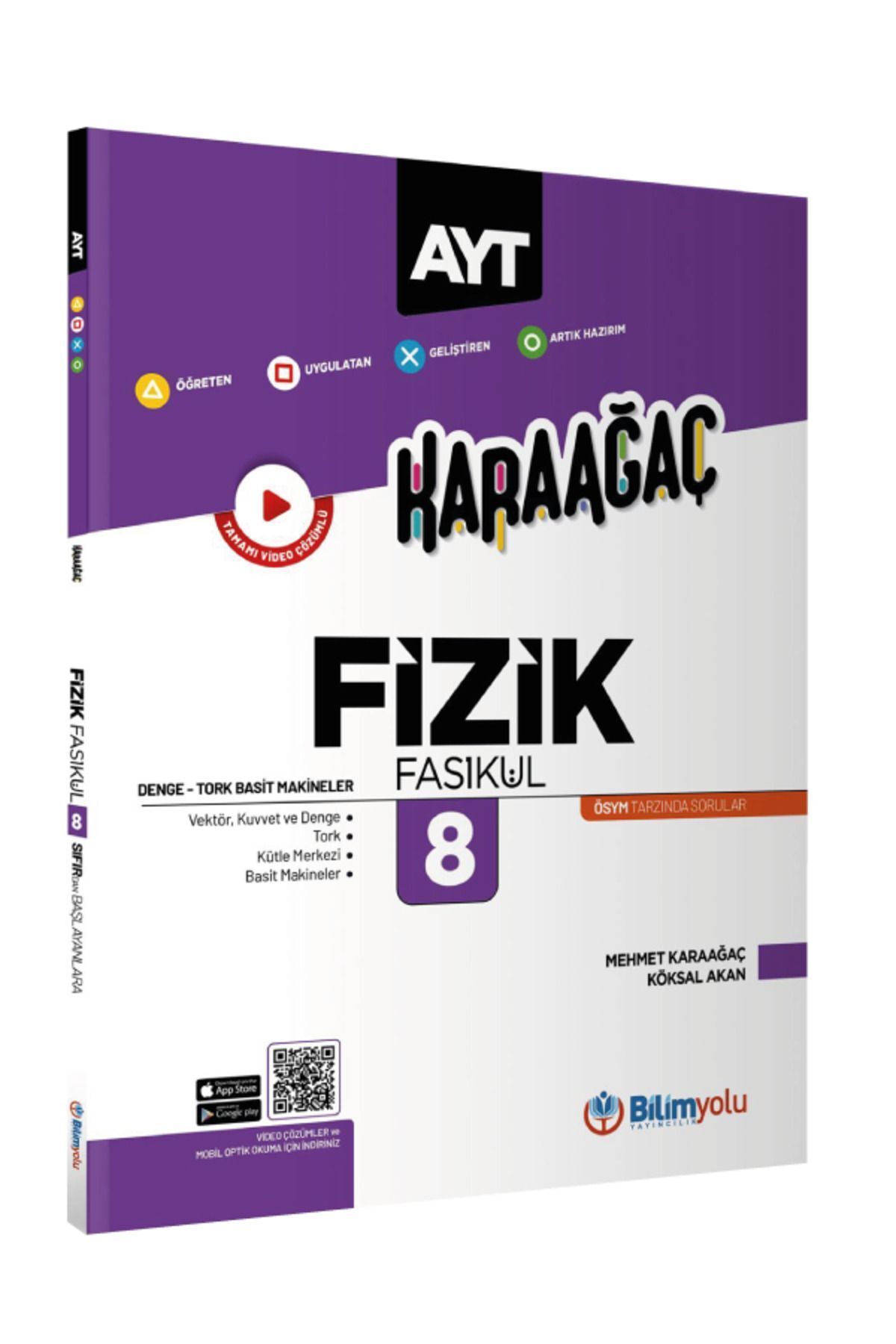 Bilimyolu Yayıncılık Karaağaç AYT Fizik Fasikülleri 8 (Denge-Tork Basit Makineler)