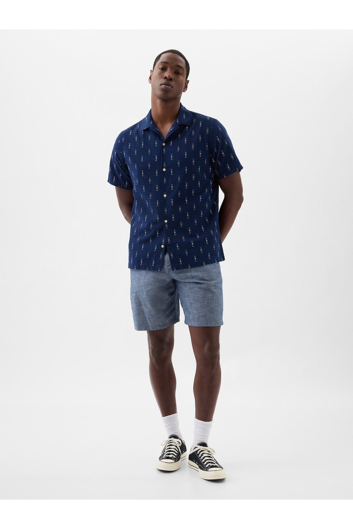 GAP Erkek Mavi Essential Khaki Şort
